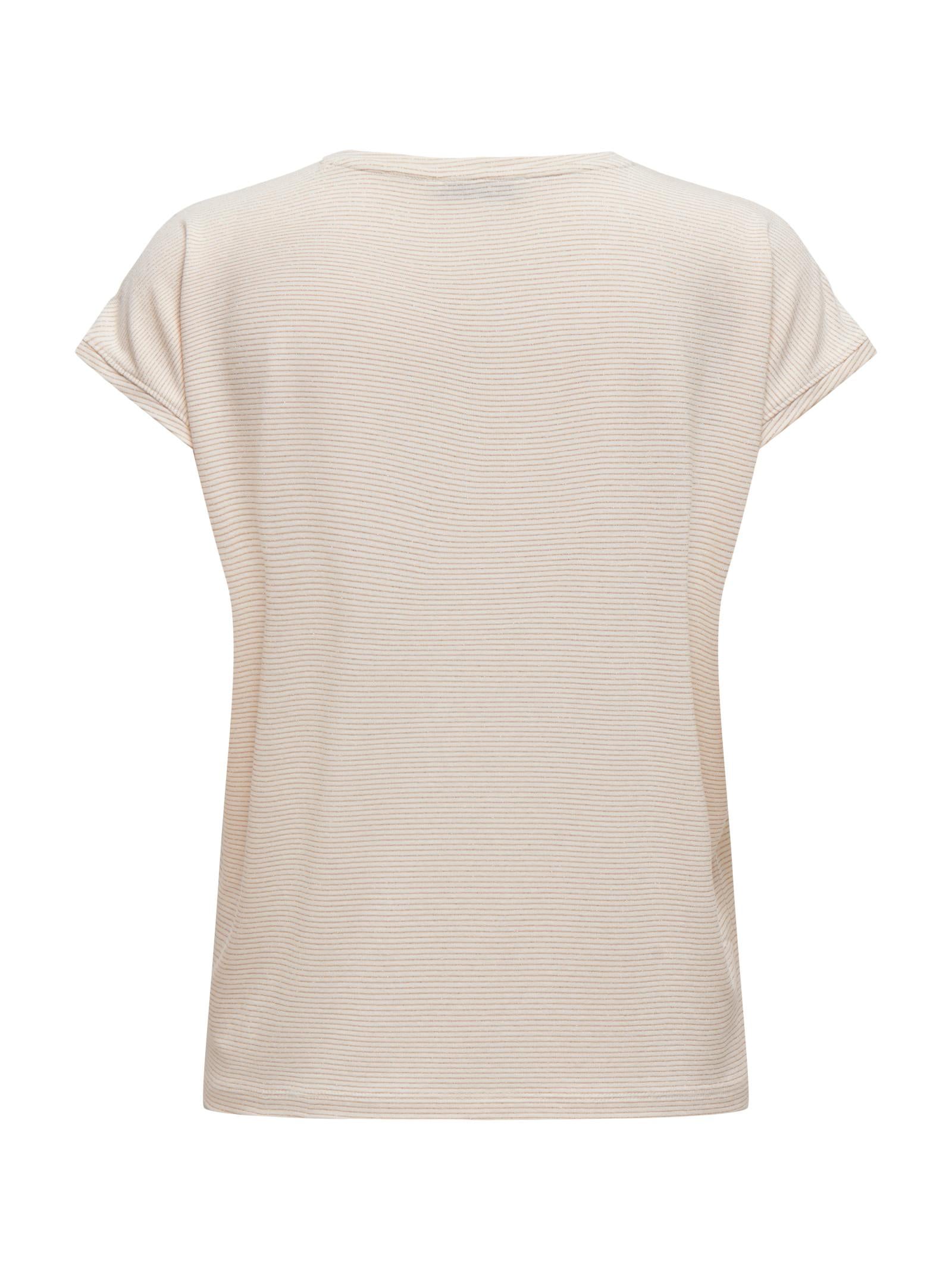 T-shirt Only Bianco Claudia glitter 15318422 /Cloud Dancer ONLY 