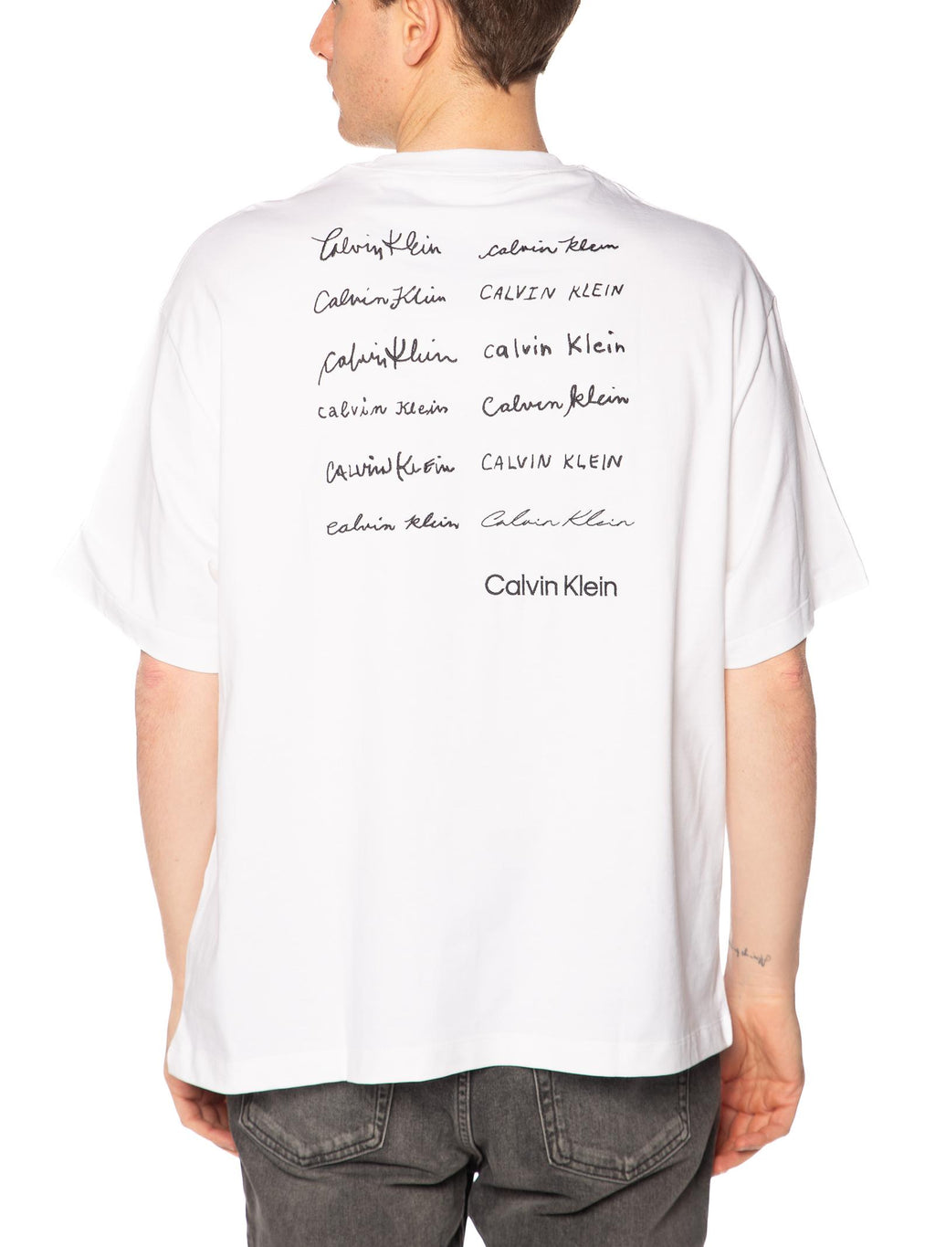 T-shirt Calvin Klein Jeans Bianco Graphic LV04RE828G YAF CALVIN KLEIN 