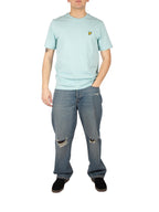T-shirt Lyle & Scott Plain Azzurro Logo TS400VOG FUTURE BLUE LYLE & SCOTT 