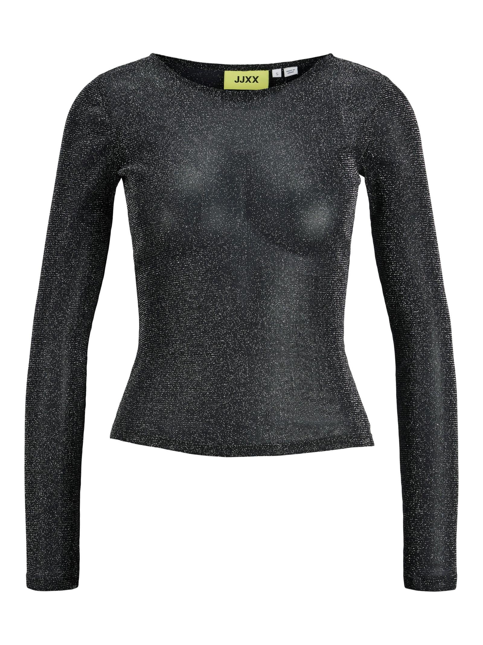 T-shirt JJXX Melia Nero con glitter 12290456 /Black JJXX 