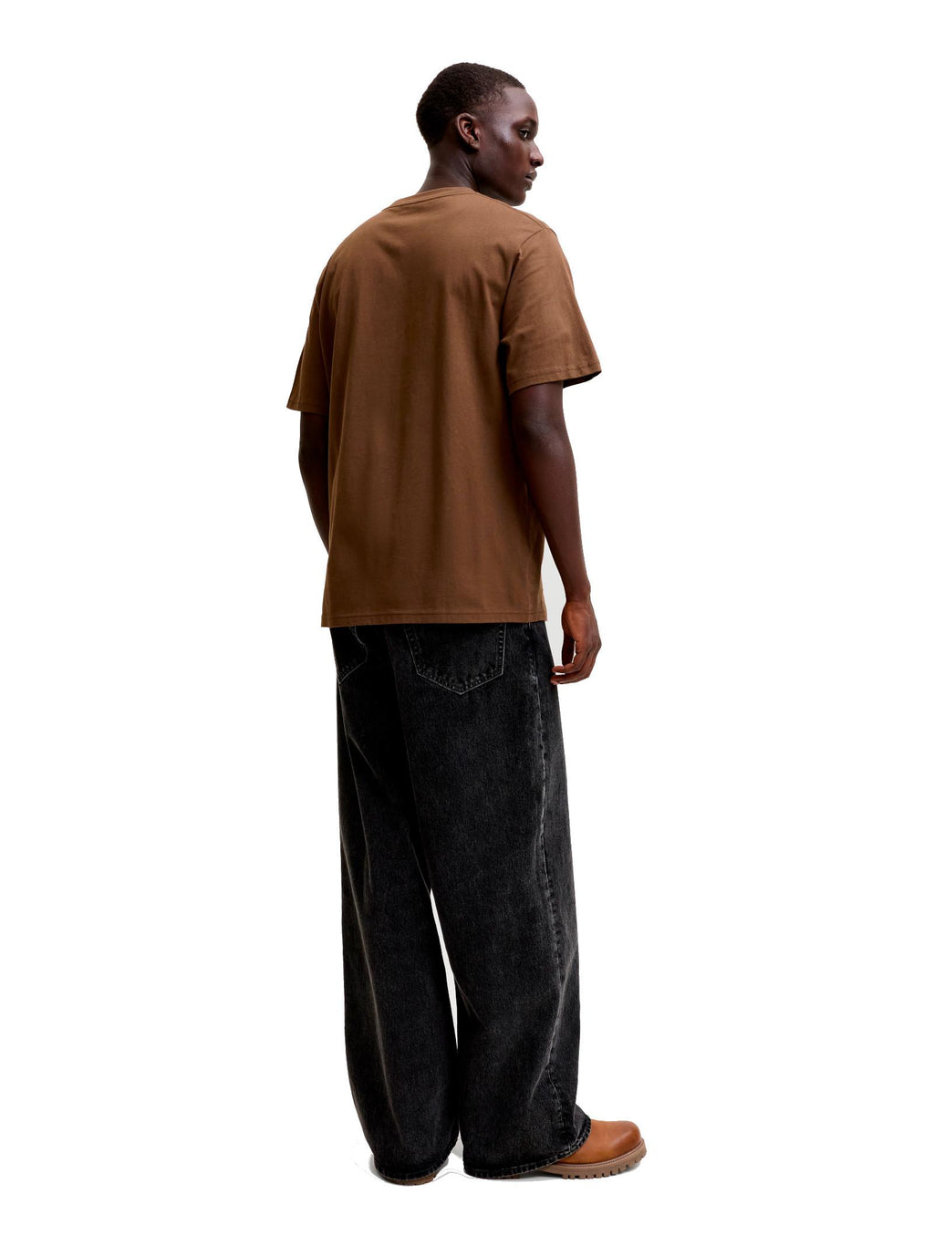 T-shirt Jack & Jones Soho Marrone con logo 12278787 /Cocoa JACK & JONES 