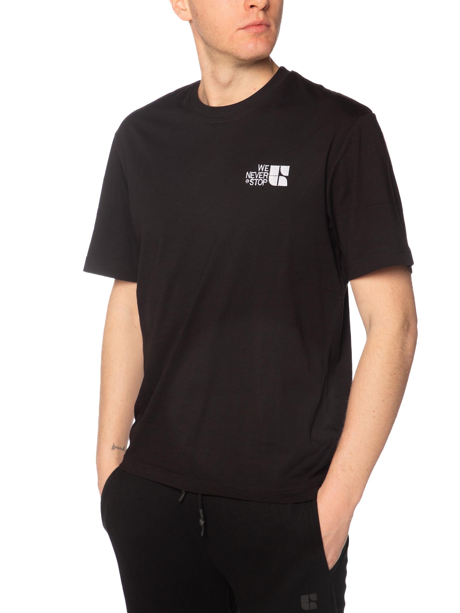 T-shirt Urban Ring Nero stampa retro UR1110033 NERO URBAN RING 