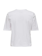 T-shirt Only Rhine Bianco strass 15368901 /Bright White ONLY 