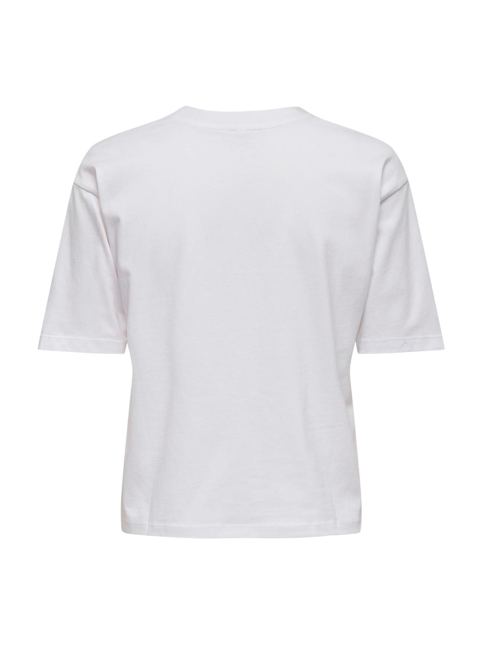 T-shirt Only Rhine Bianco strass 15368901 /Bright White ONLY 