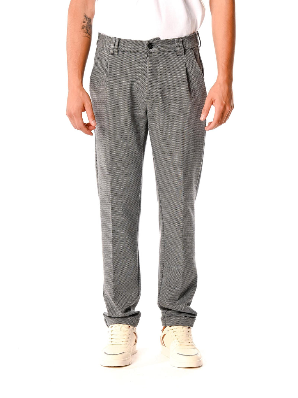 Chino Gianni Lupo Grigio in punto milano GN21784 GRIGIO GIANNI LUPO 