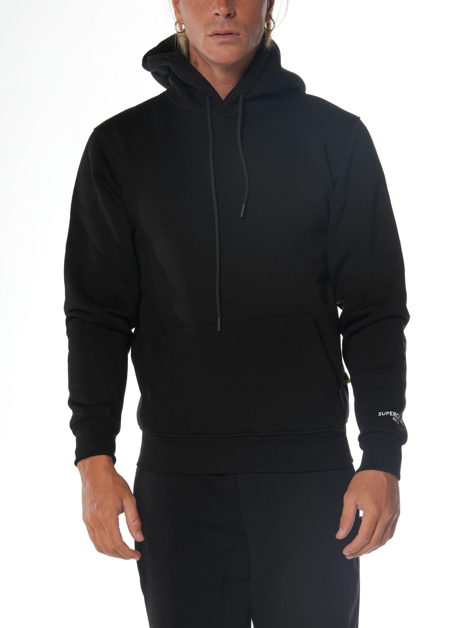 Felpa Superculture Nero Basic con cappuccio JOY NERO SUPERCULTURE 