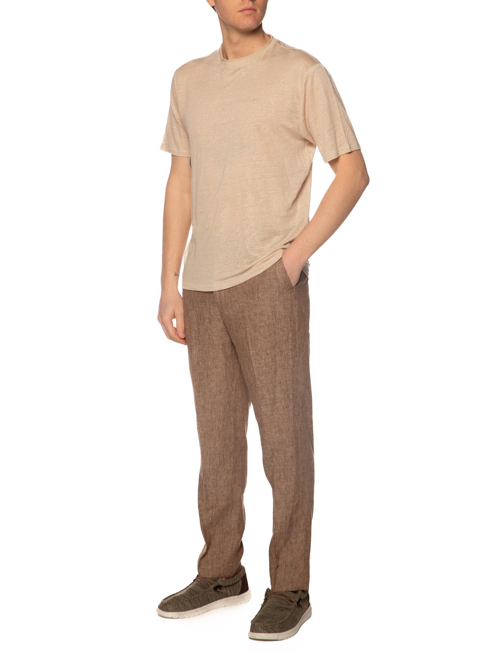 T-shirt Seinse Beige in lino TE3265 BEIGE SEINSE 