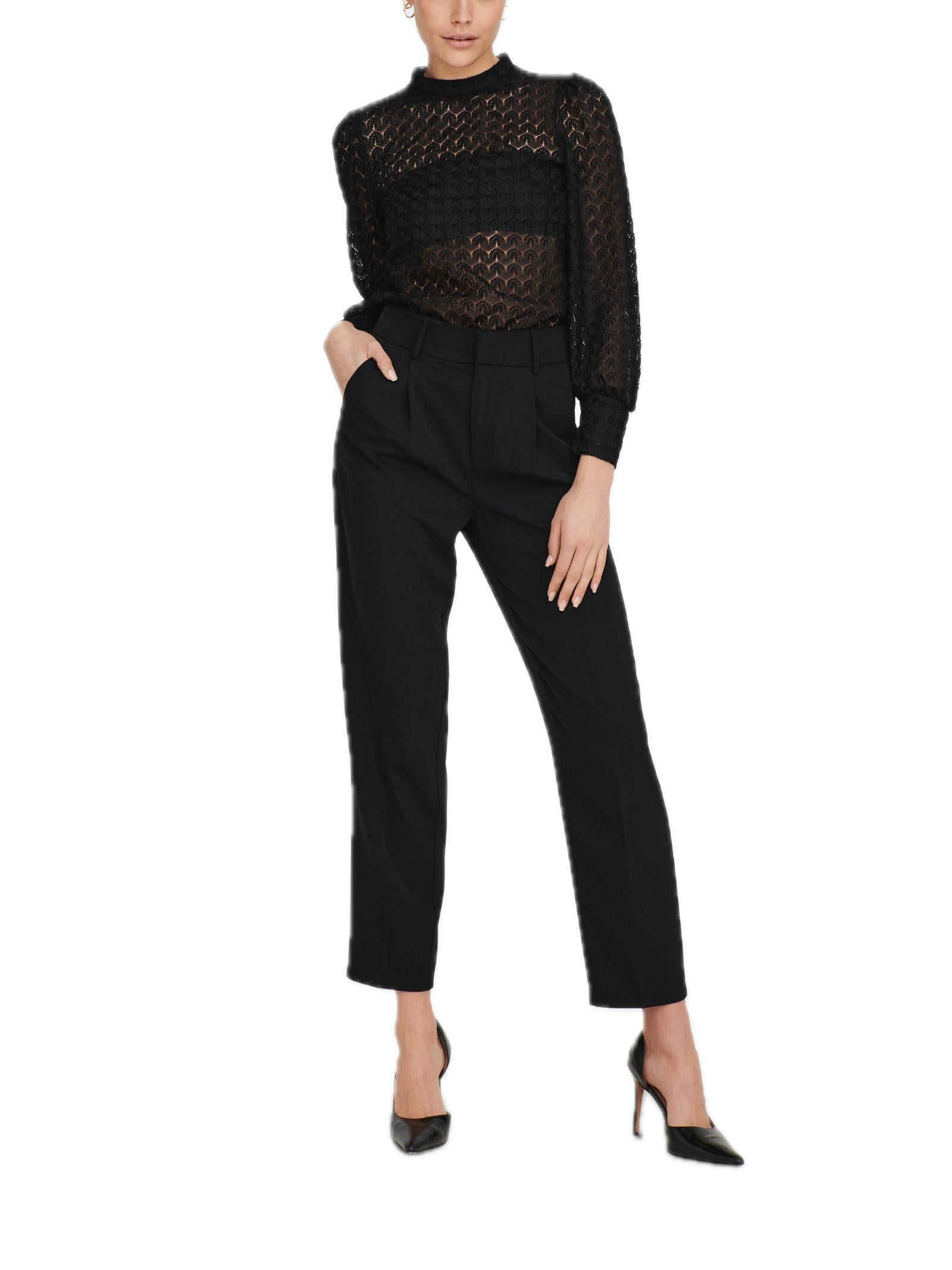 Blusa Jacqueline De Yong Nero Veri girocollo 15268408 /Black JDY 