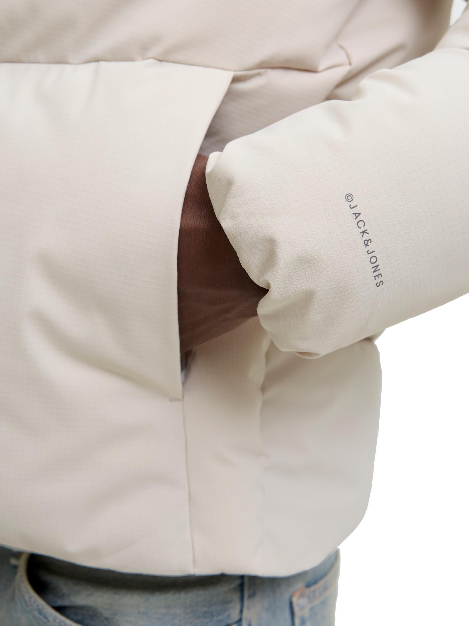 Piumino Jack & Jones Global Panna con cappuccio 12283517 /MOONBEAN JACK & JONES 