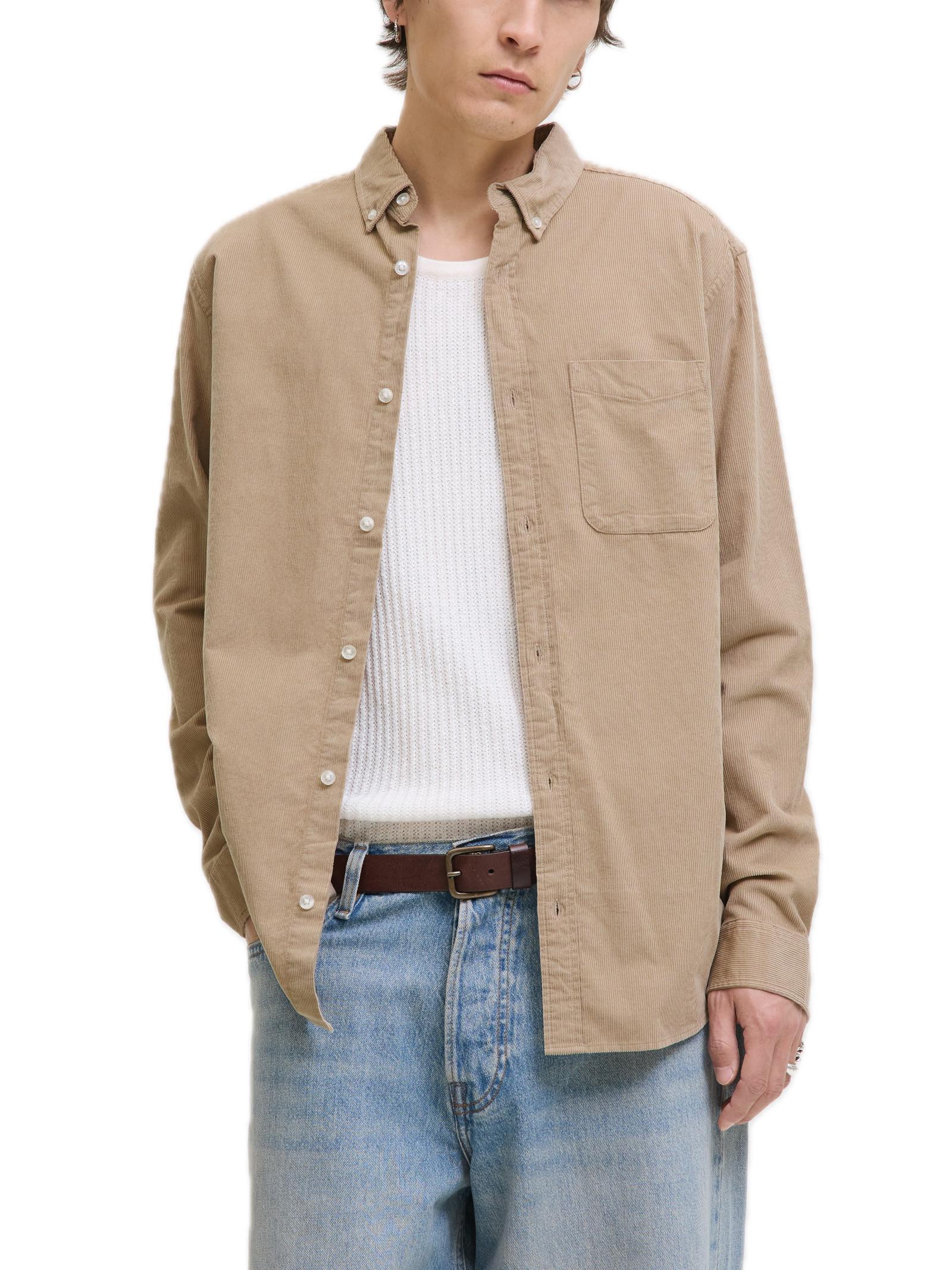 Camicia Jack & Jones Classic Beige a costine 12278967 /Crockery JACK & JONES 