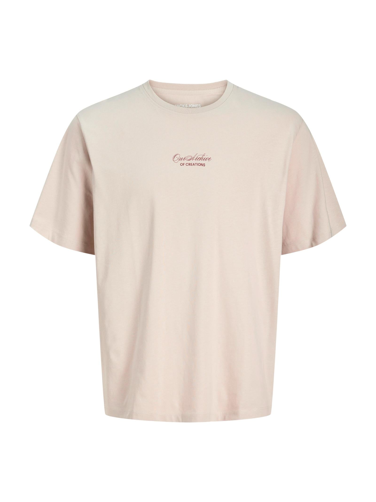 T-shirt Jack & Jones Art Beige stampa 12288095 /Moonbeam JACK & JONES 