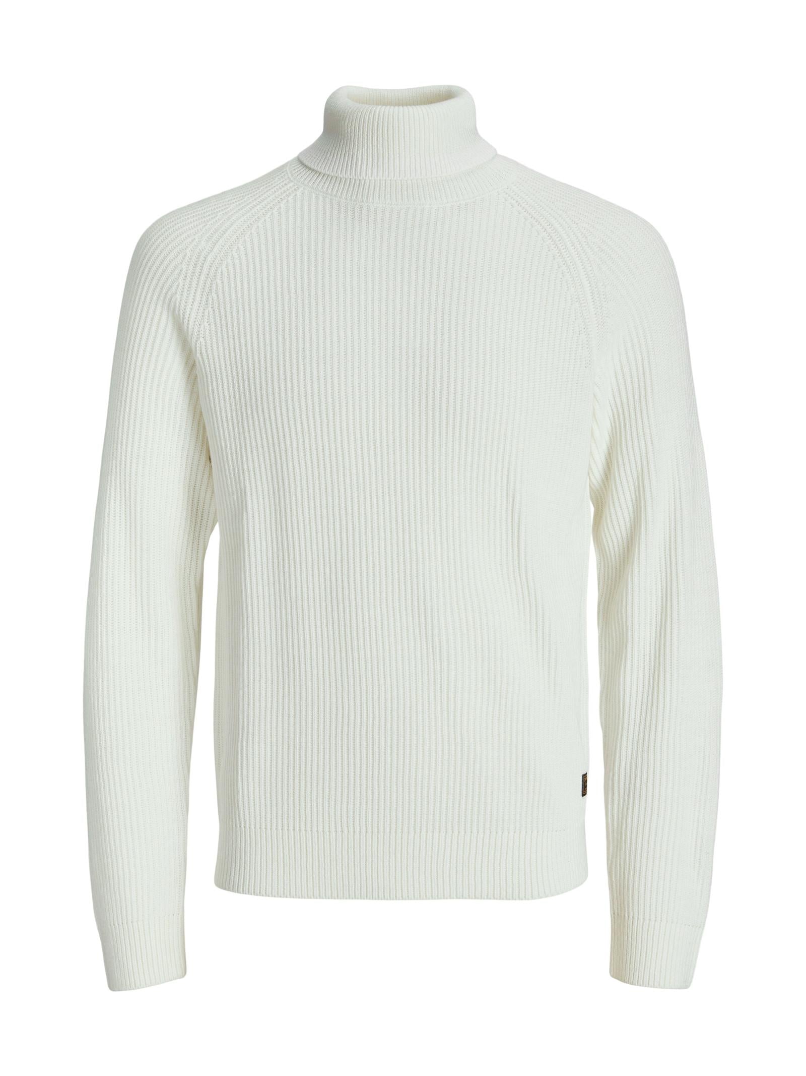 Maglia Jack & Jones Pannel Bianco collo alto 12278918 /Cloud Dancer JACK & JONES 