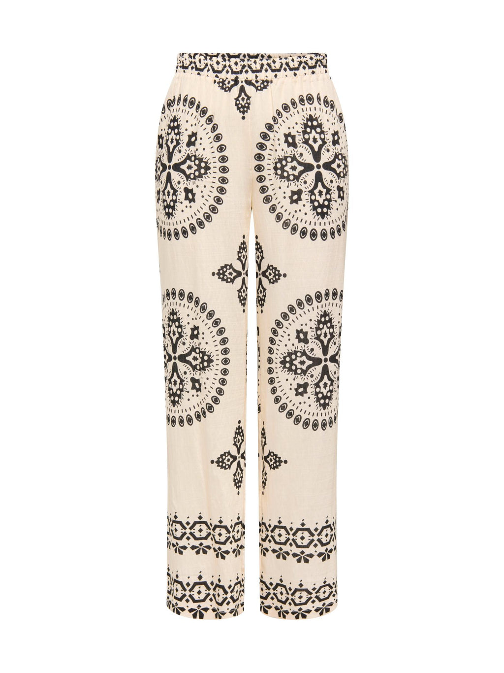 Pantalone Only Panna Nero Izzy fantasia 15373614 /Black Cloud Dancer ONLY 