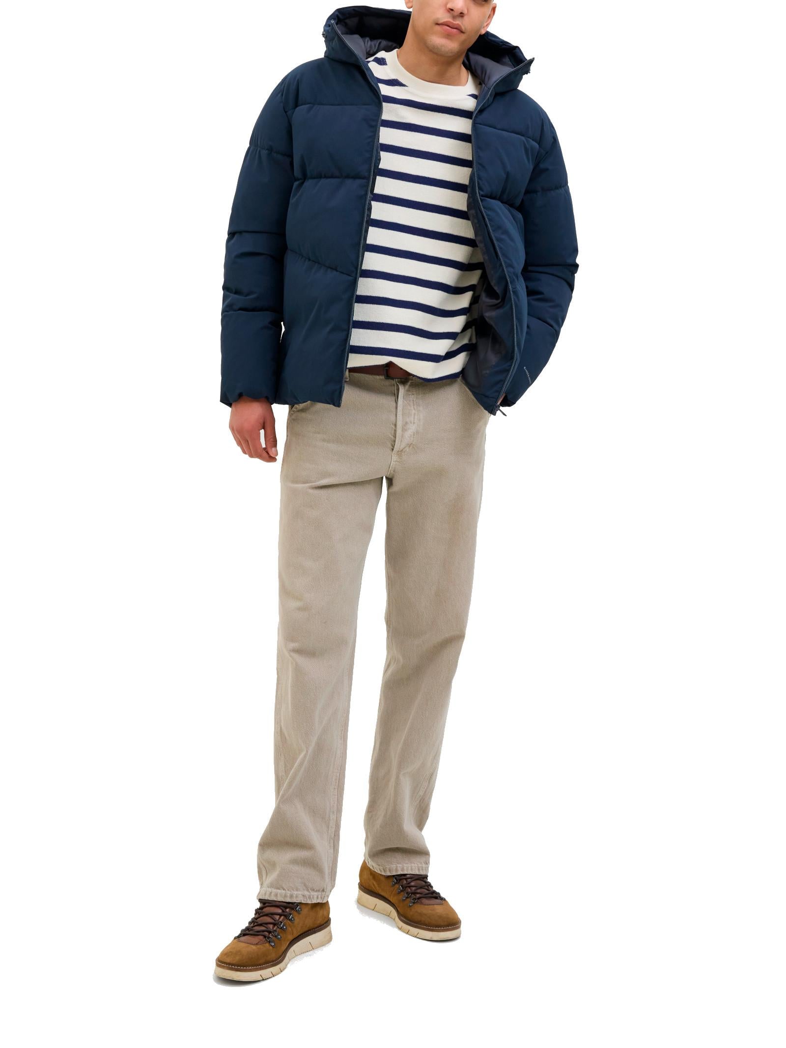 Piumino Jack & Jones Global Blu con cappuccio 12283517 /SKY CAPTAIN JACK & JONES 