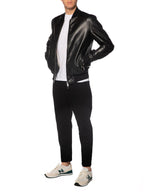 Bomber Gianni Lupo Nero ecopelle GL9731 BLACK GIANNI LUPO 