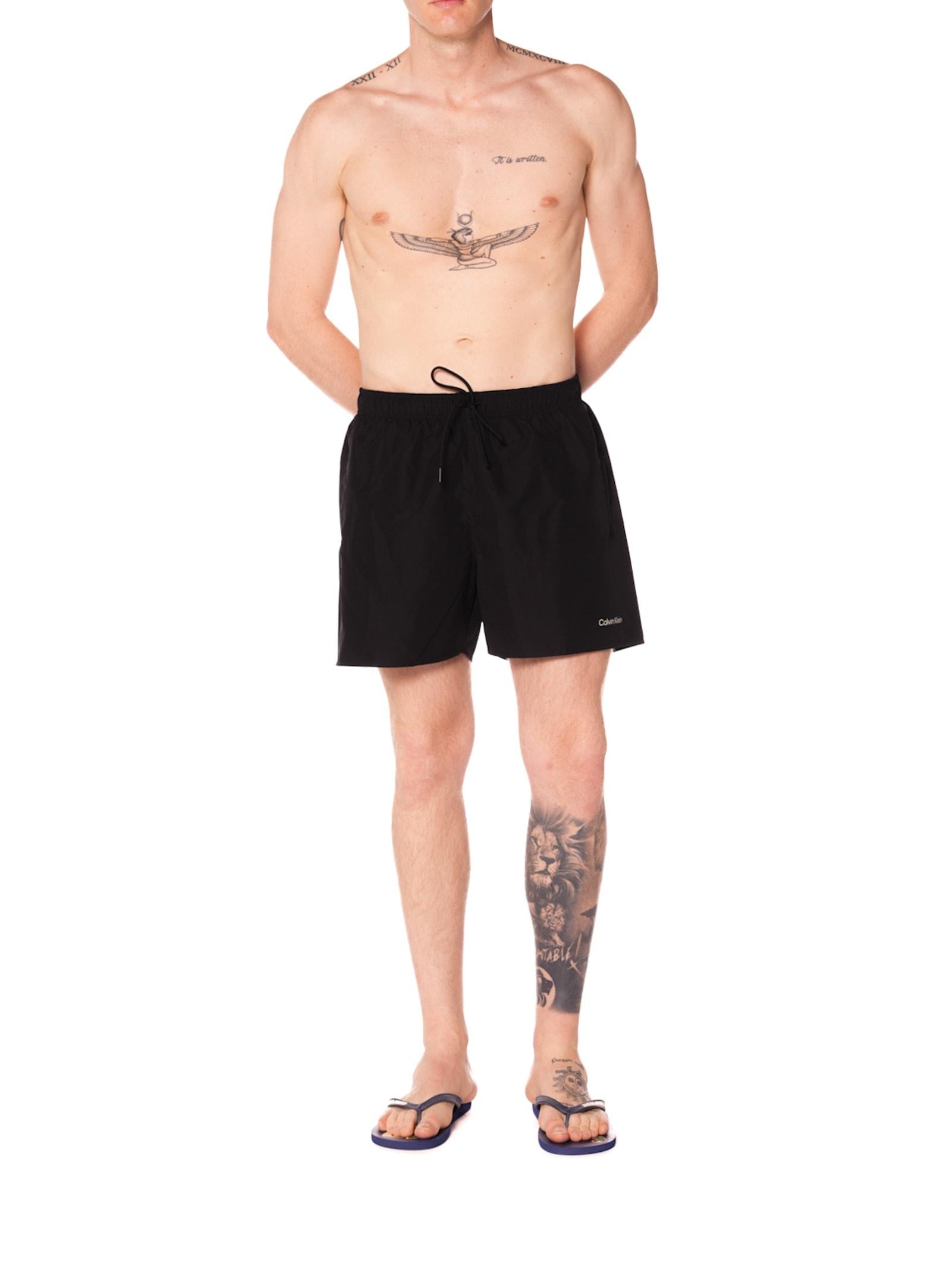 Costume Calvin Klein Drawsting Nero mini stampa KM01165 0R7NERO CALVIN KLEIN JEANS 