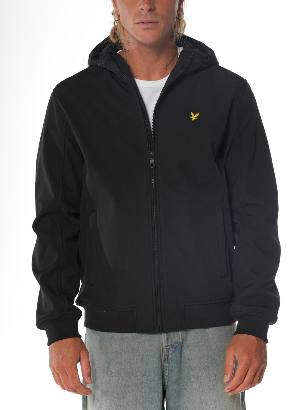 Giubbotto Lyle & Scott Nero in Softshell JK2110V JET BLACK LYLE & SCOTT 