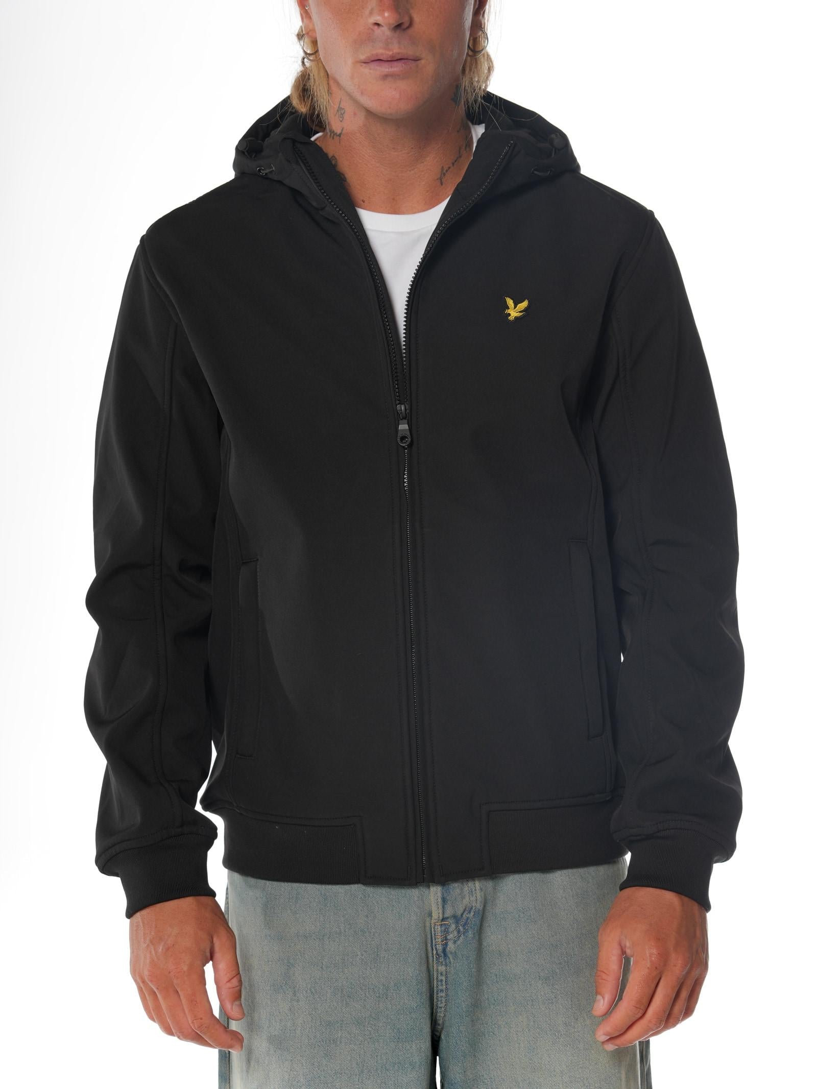 Giubbotto Lyle & Scott Nero in Softshell JK2110V JET BLACK LYLE & SCOTT 