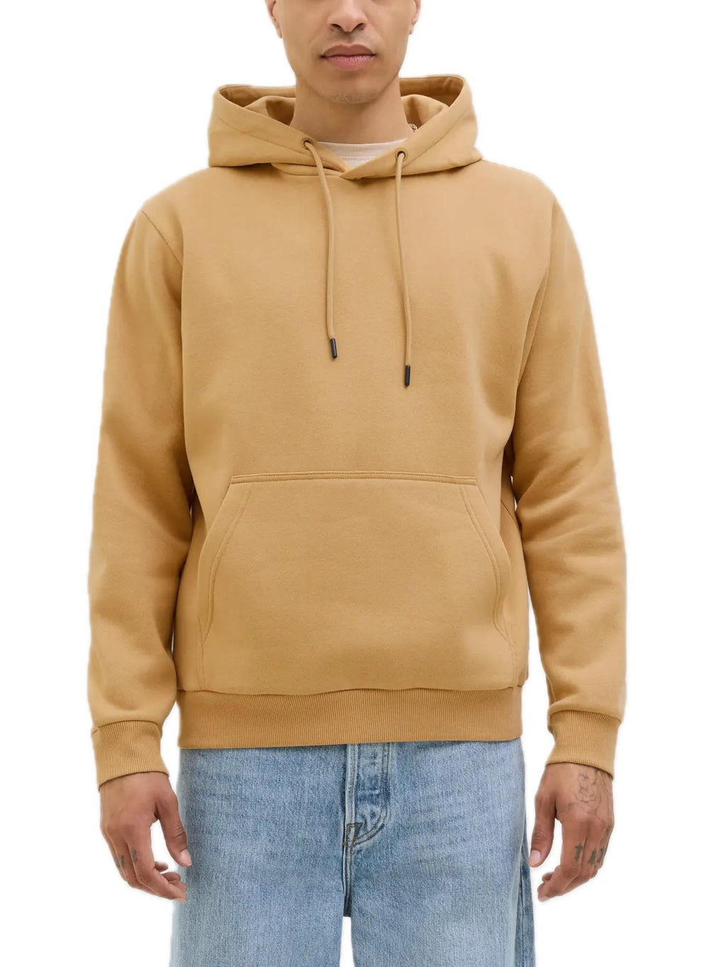 Felpa Jack & Jones Bradlei Senape con cappuccio 12249340 /Curry JACK & JONES 