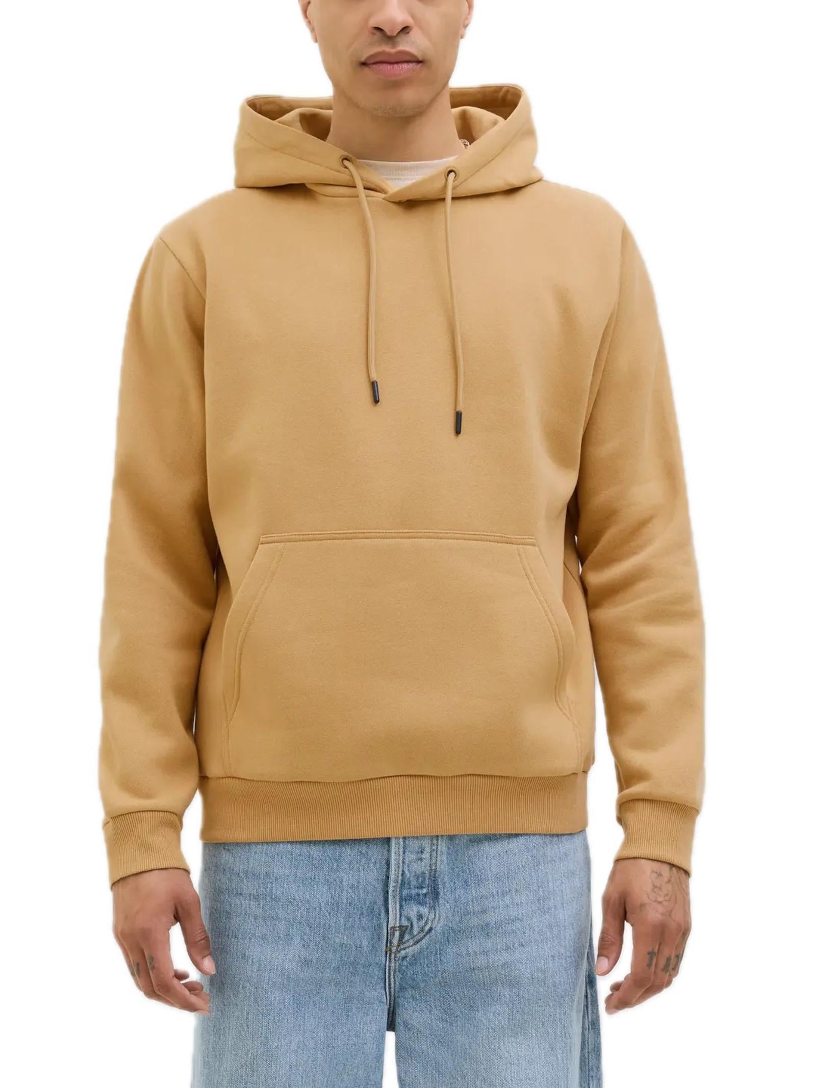 Felpa Jack & Jones Bradlei Senape con cappuccio 12249340 /Curry JACK & JONES 