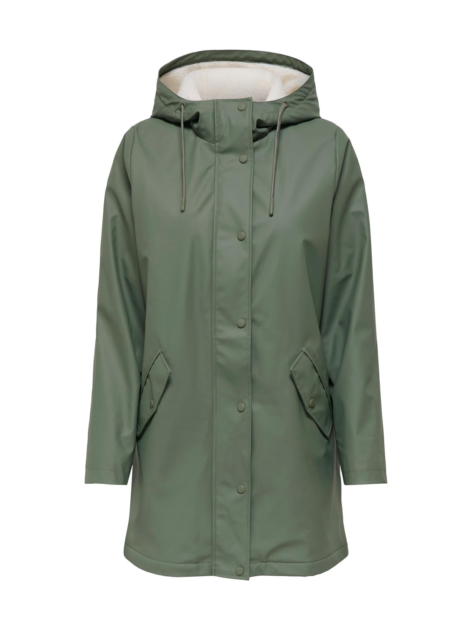 Giubbotto Only Sally Verde con cappuccio 15206116 /Castor Gray ONLY 