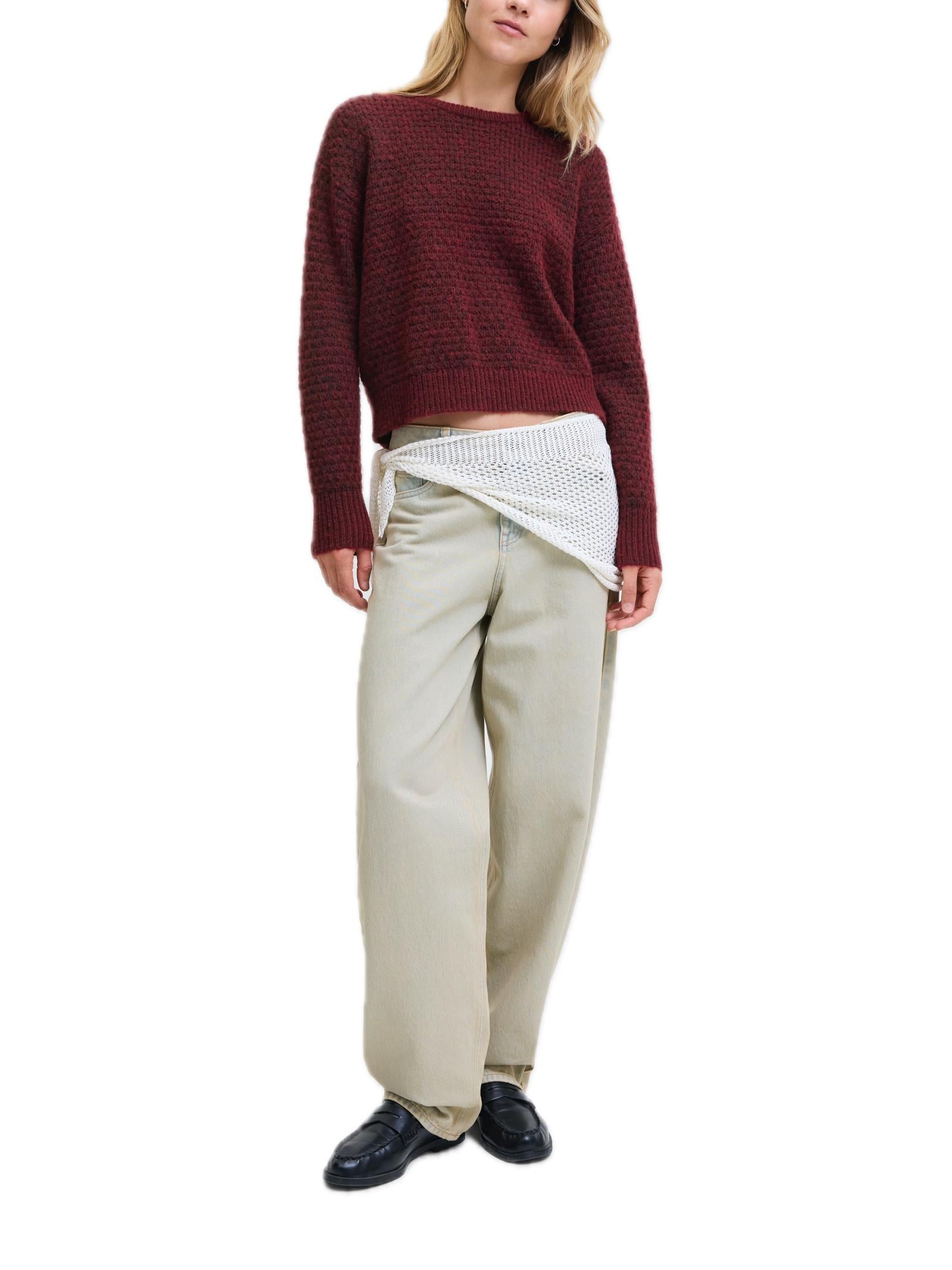 Maglia JJXX Milly Bordeaux girocollo 12261123 /Cabernet JJXX 