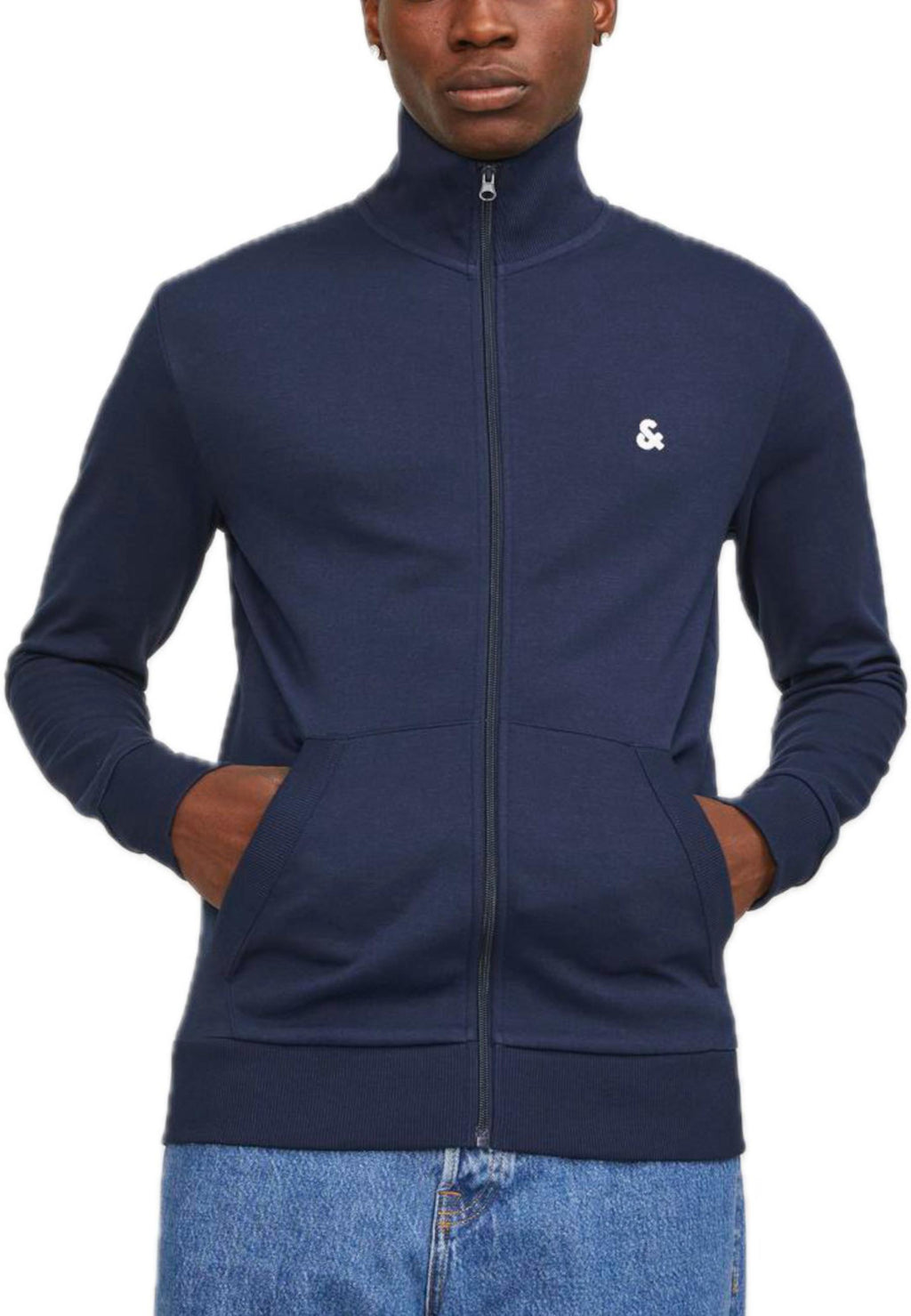 Felpa Jack & Jones Paulo Blu collo alto 12250737 /Navy Blazer JACK & JONES 