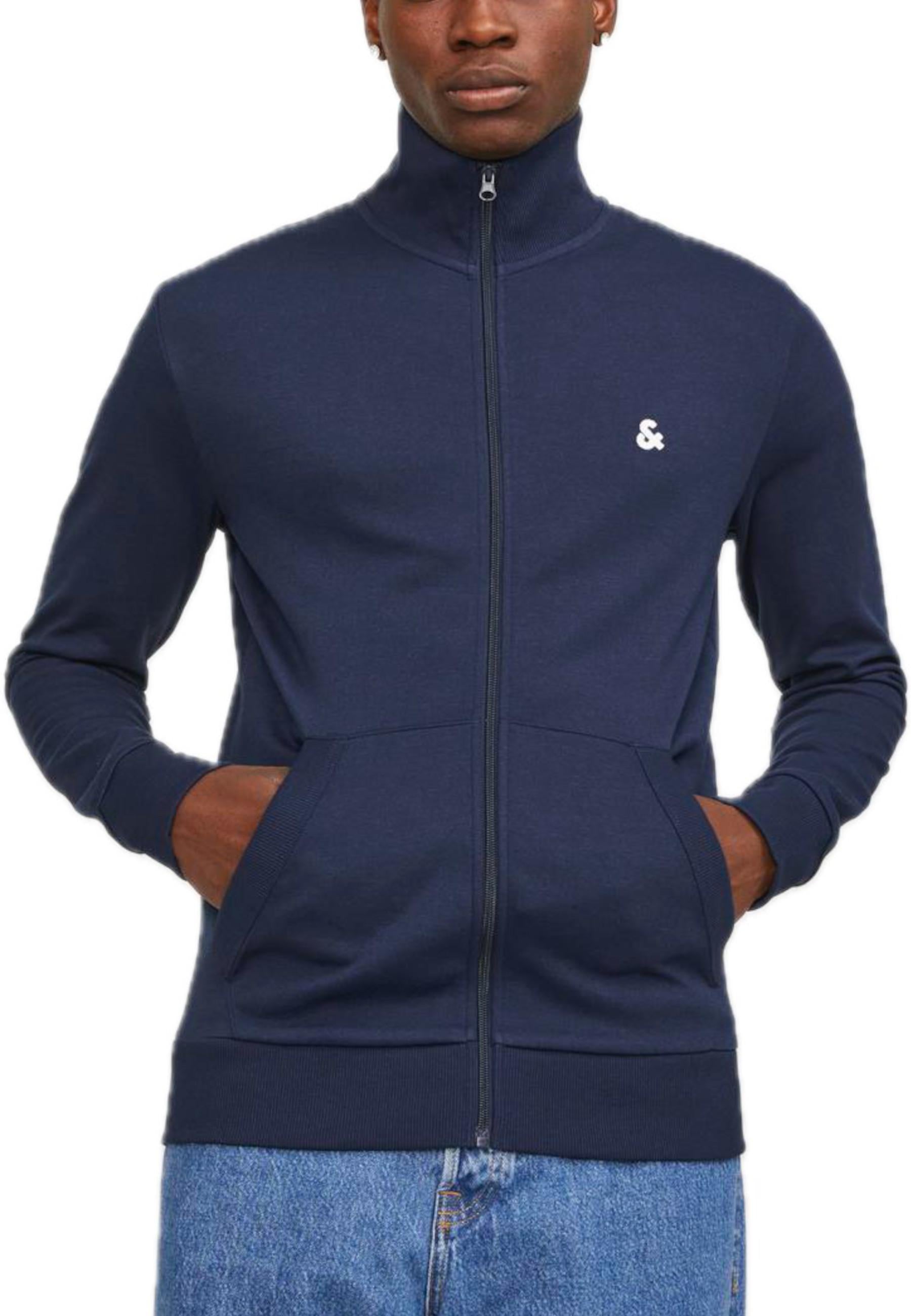 Felpa Jack & Jones Paulo Blu collo alto 12250737 /Navy Blazer JACK & JONES 