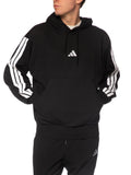 Felpa Adidas Nero con cappuccio JD1874 NERO ADIDAS 