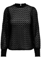Blusa Jacqueline De Yong Nero girocollo