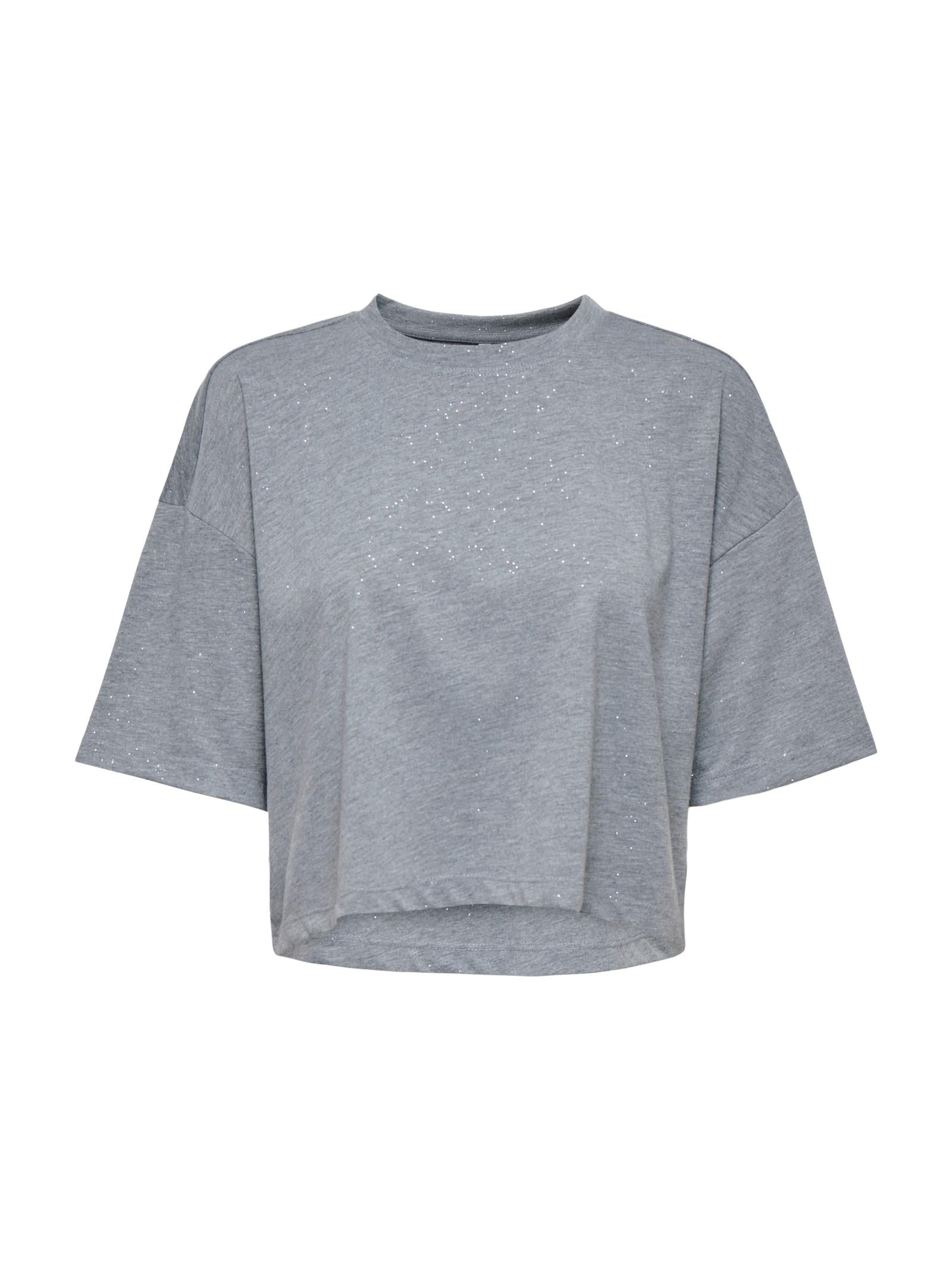 T-shirt Only Melle Grigio cropped 15354907 /Silver ONLY 