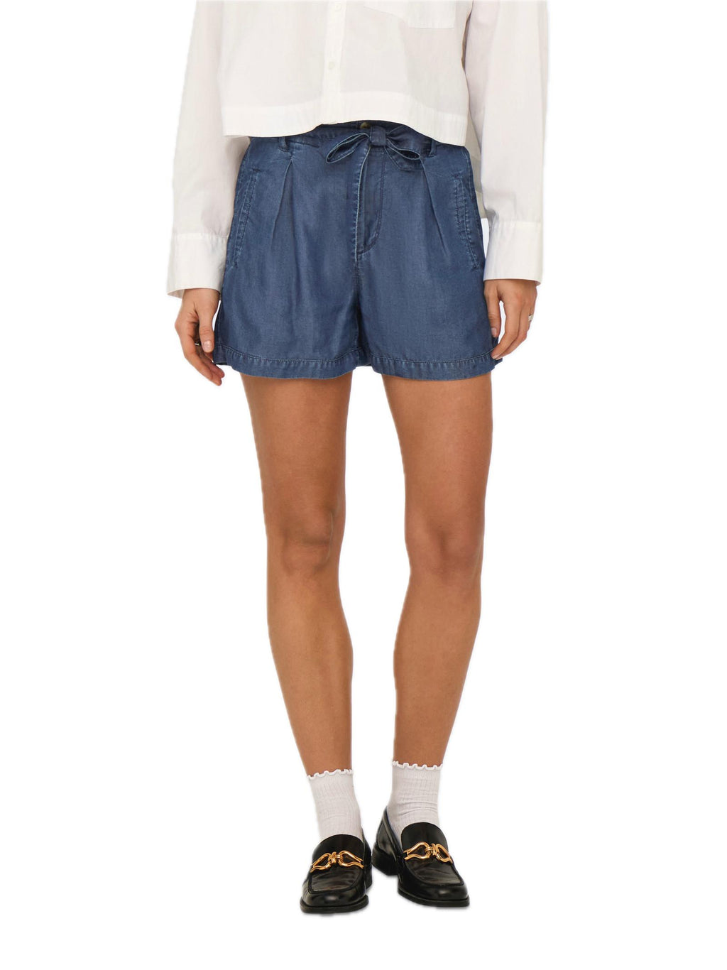Shorts Only Dark Blue Denim vita alta 15338315 /Dark Blue Denim ONLY 