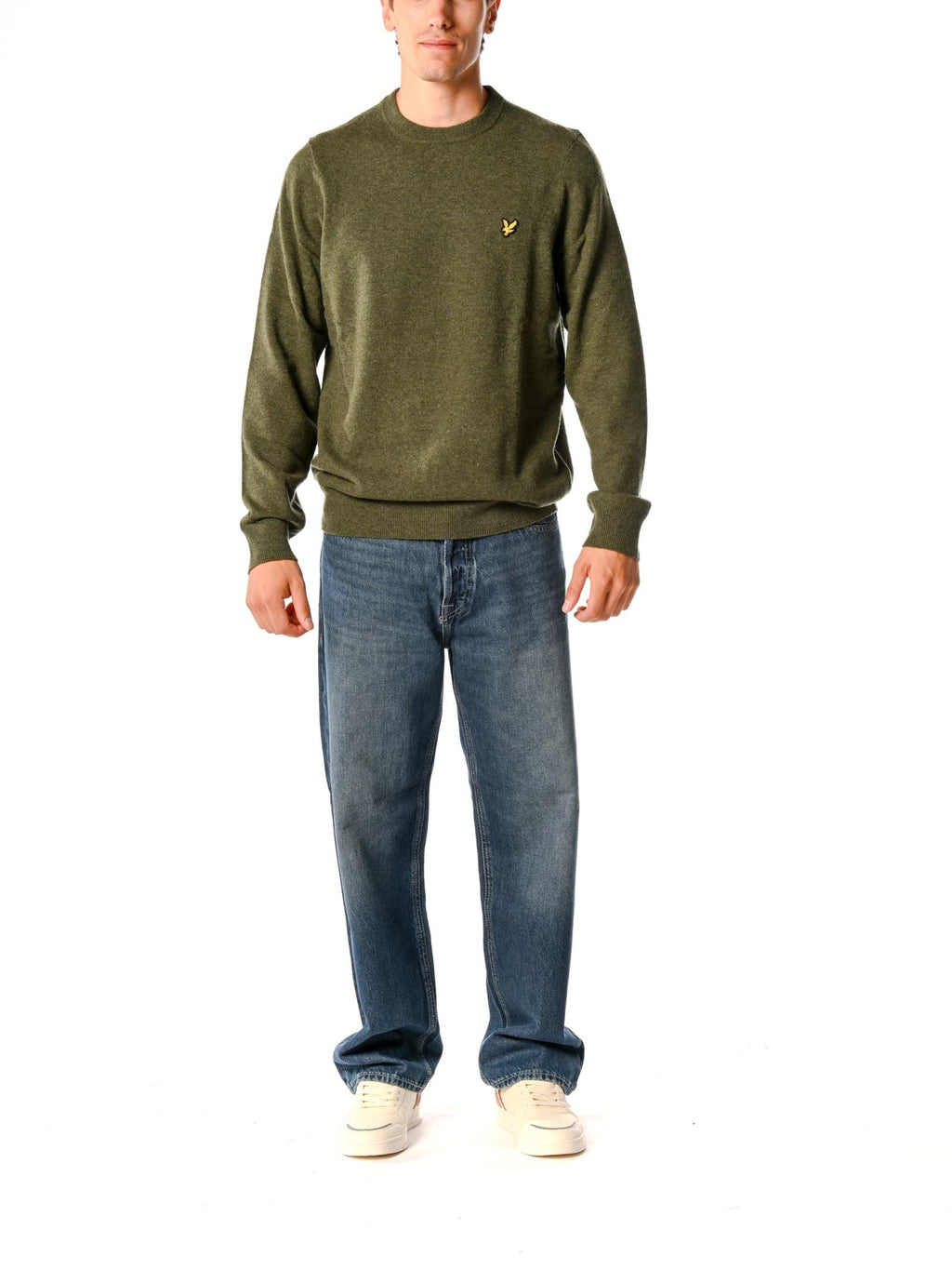 Maglia Lyle & Scott Verde misto lana KN2114VC DEEP DEPTHS MARL LYLE & SCOTT 