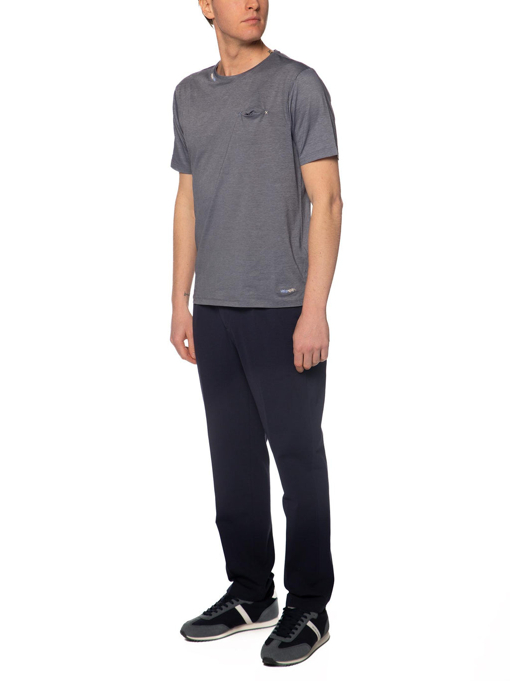 T-shirt Seinse Blu con taschino TE3322 BLU SEINSE 