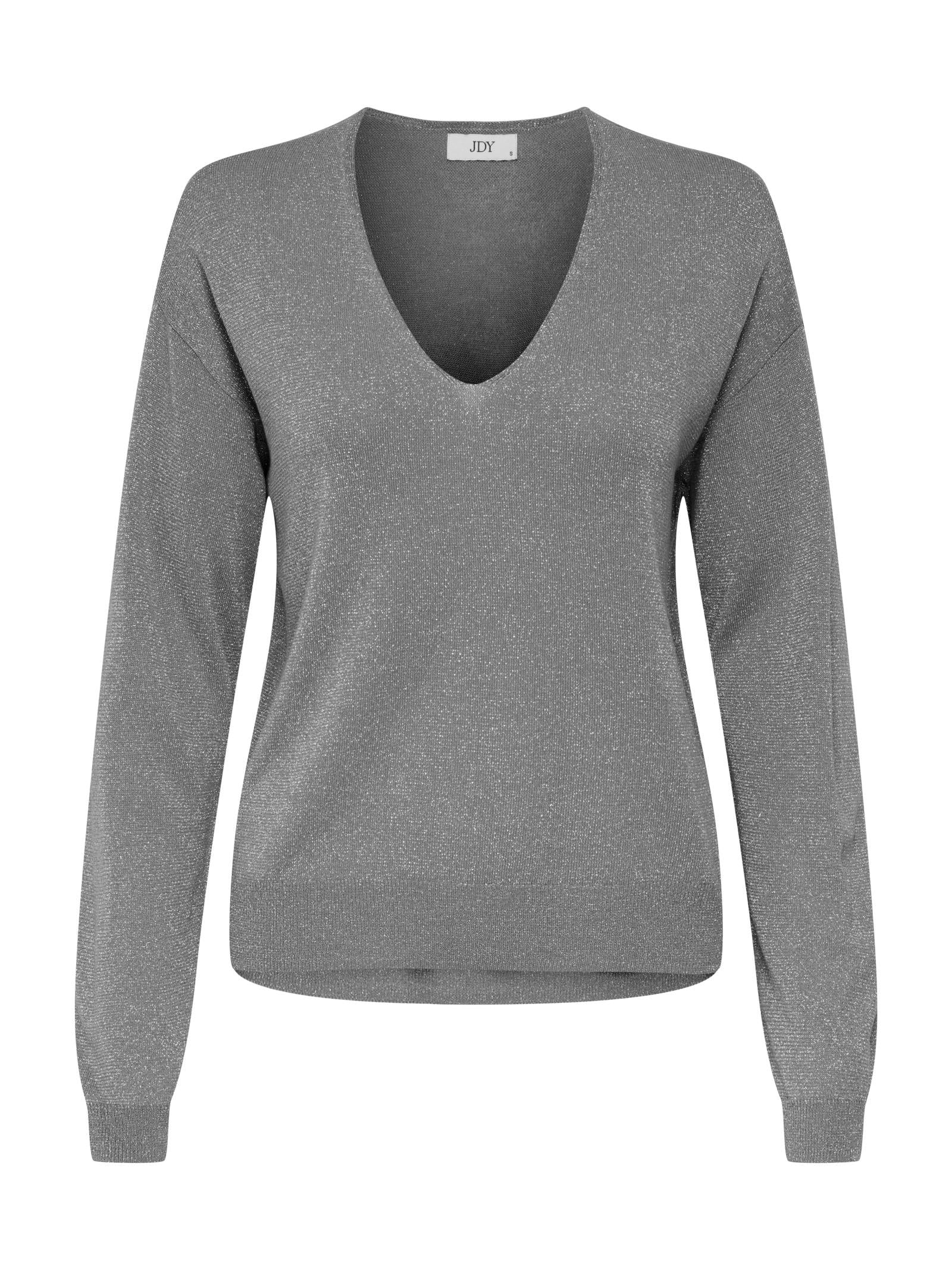 Maglia Jacqueline De Yong Bodilla Grigio scollo a V 15355560 /December Sky JDY 
