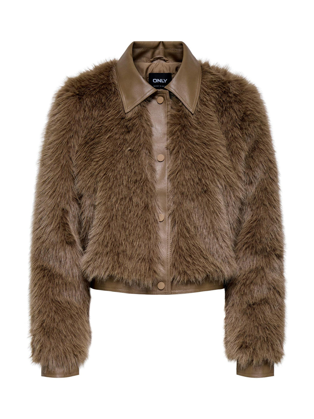 Giubbotto Only Yumi Nocciola con pelo 15356776 /Mountain Trail ONLY 