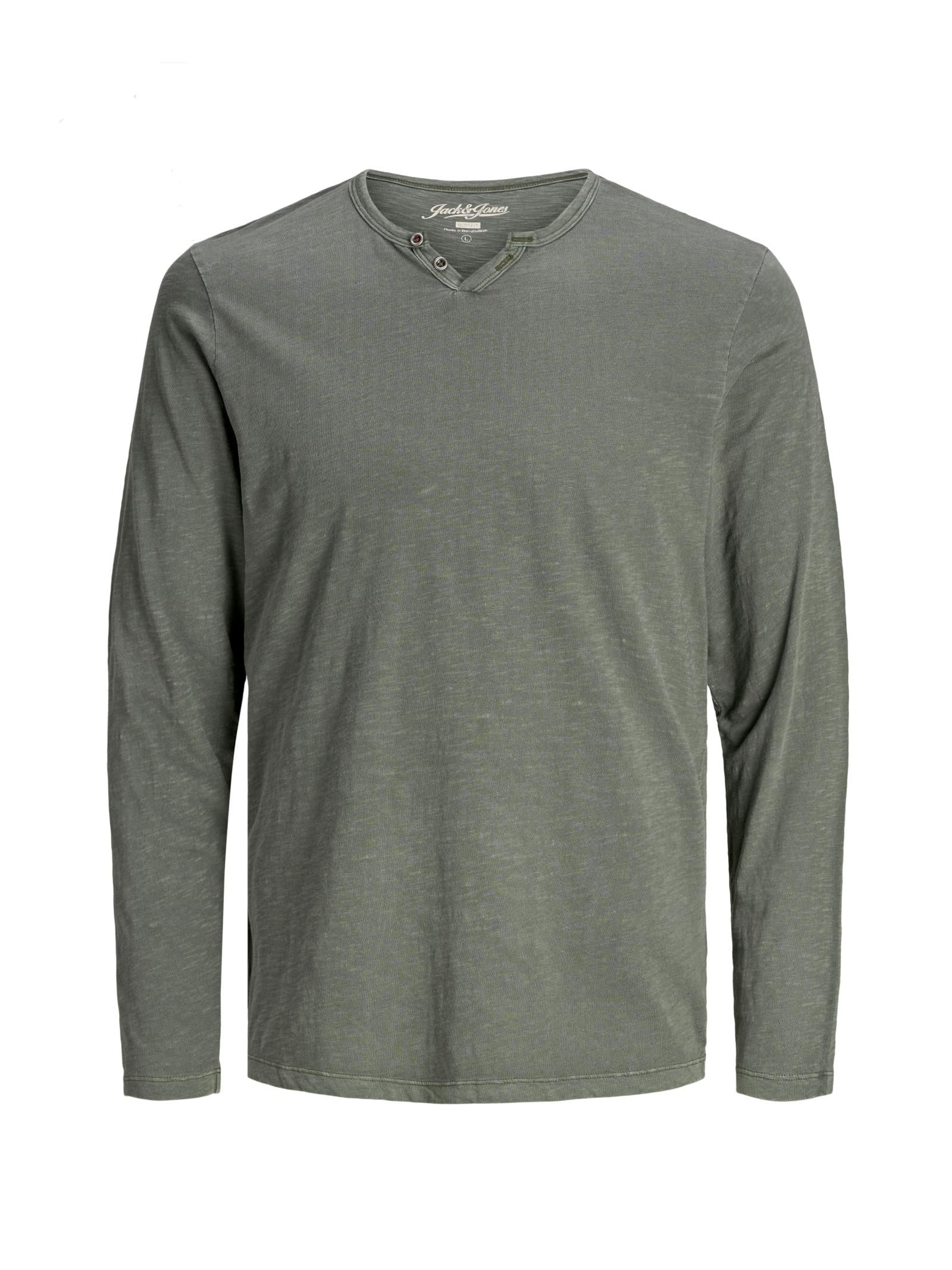 T-shirt Jack & Jones Split Verde manica lunga 12172361 /Forest Night JACK & JONES 
