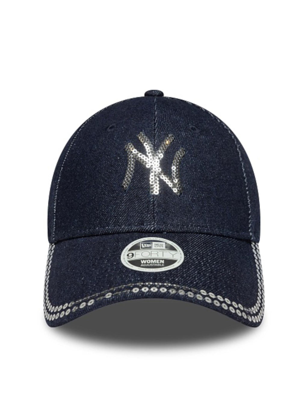 Berretto New Era Sequin Denim 9FORTY Blue Denim 60758945 PAB NEW ERA 