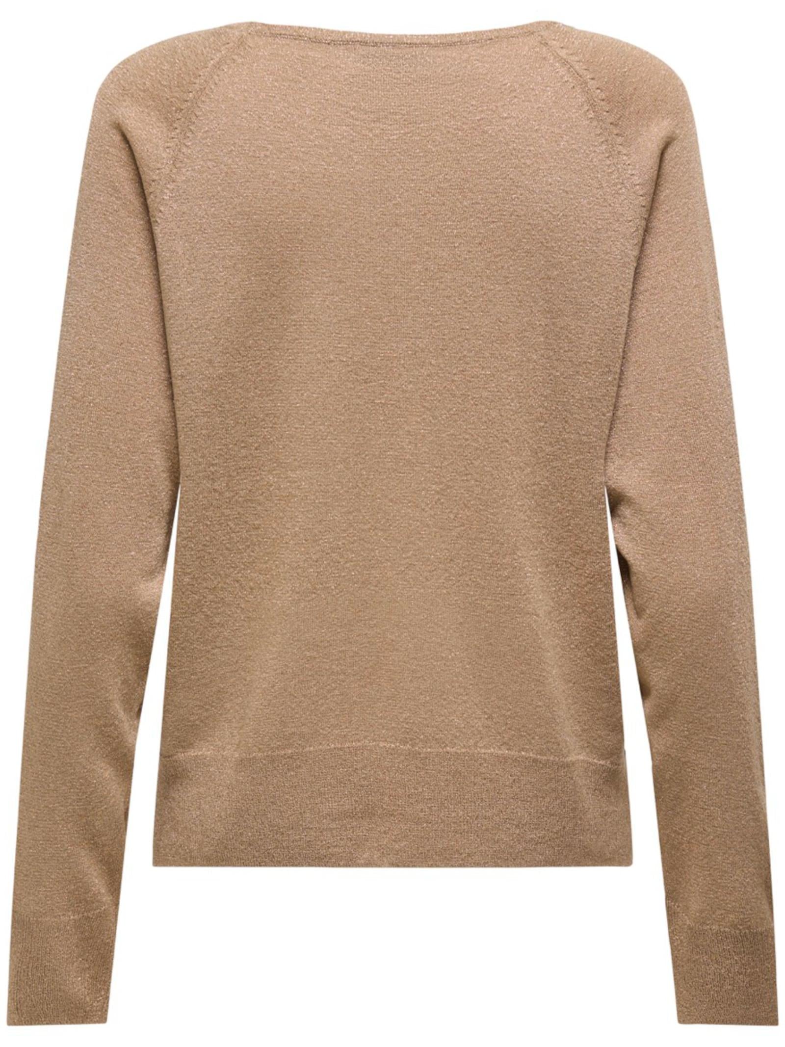 Maglia Jacqueline De Yong Oro Kaya glitter 15341093 /Savannah Tan JDY 