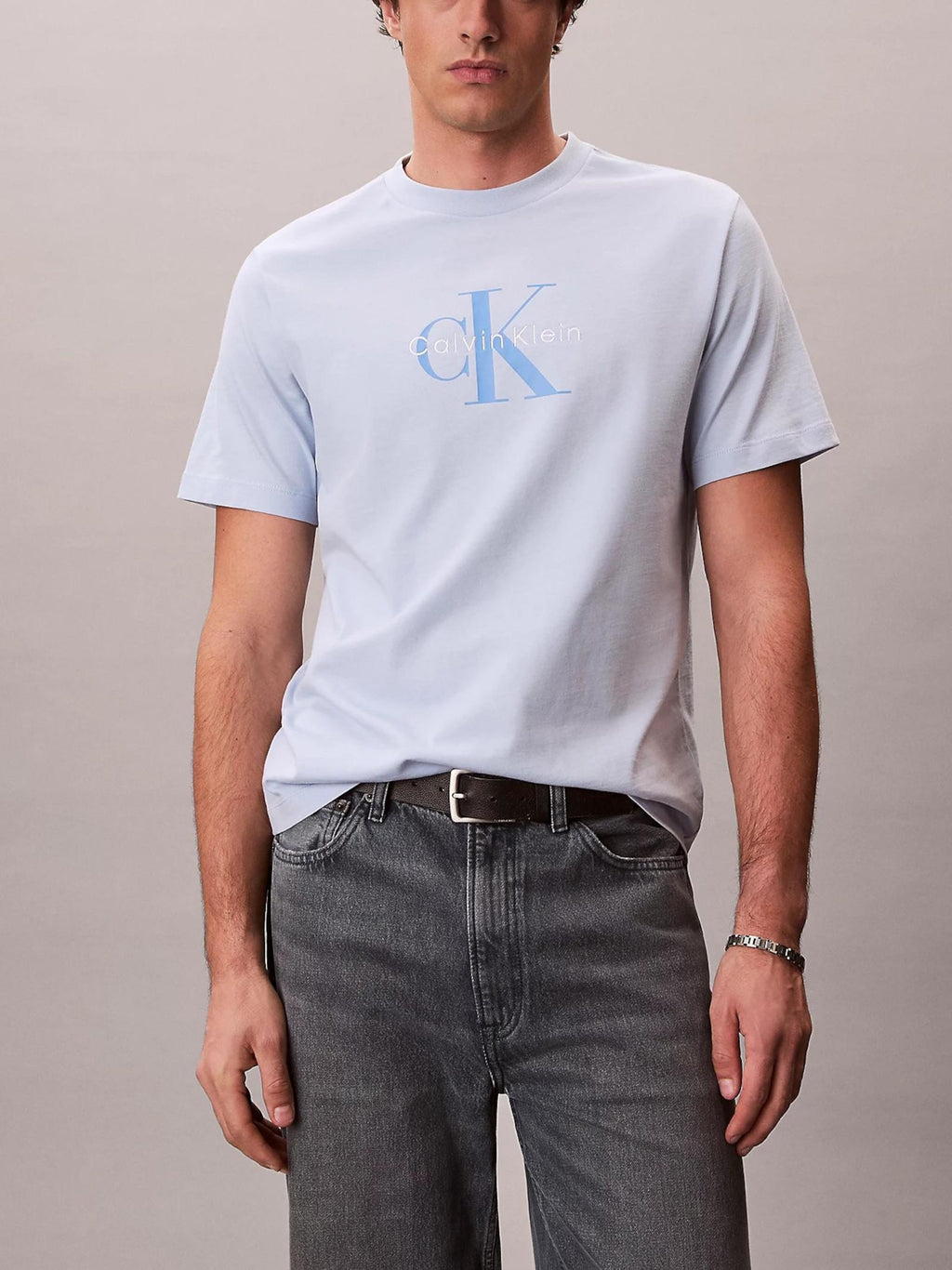 T-shirt Calvin Klein Celeste Monologo LV04RB862G C1O CALVIN KLEIN 