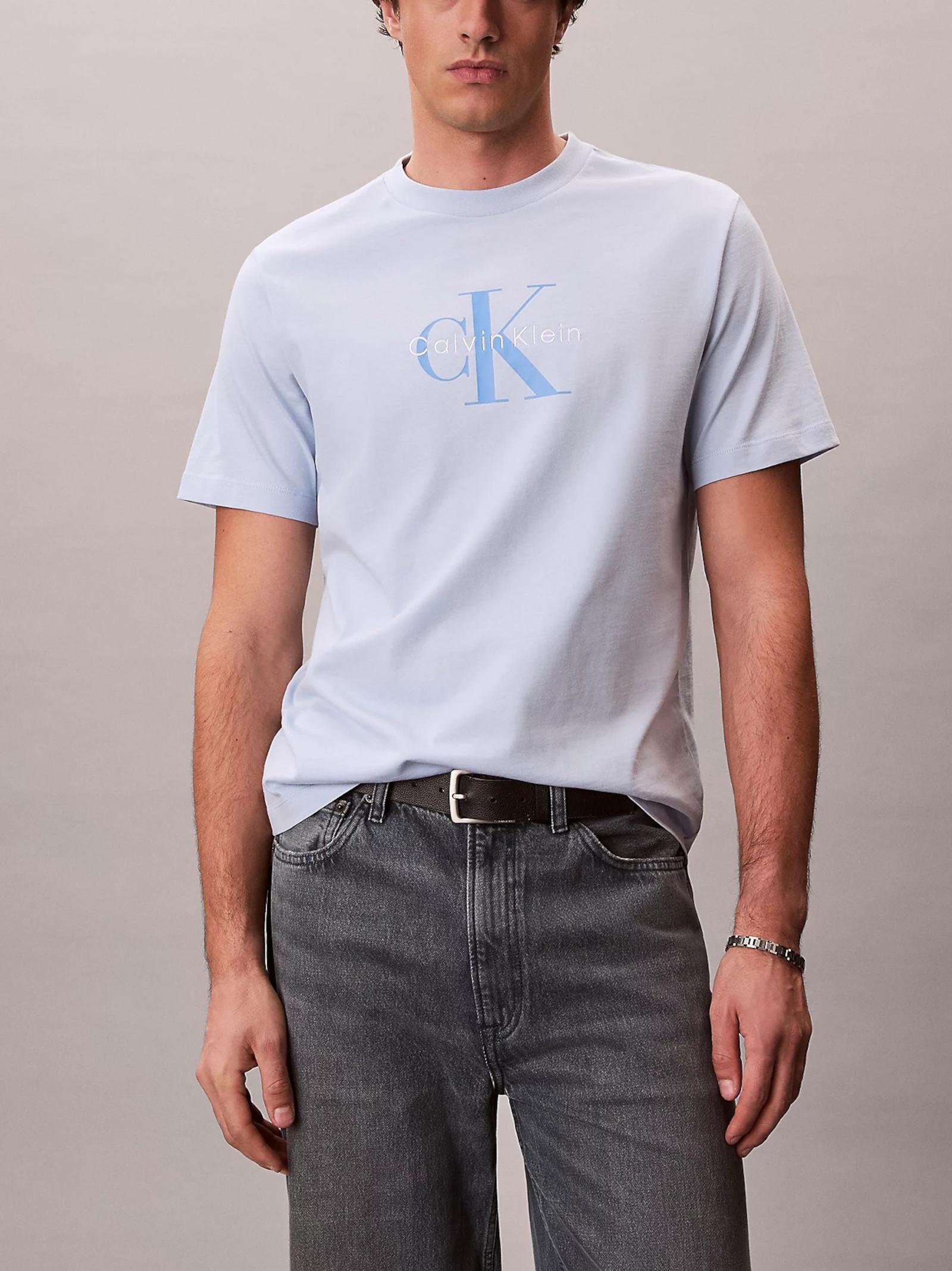 T-shirt Calvin Klein Celeste Monologo LV04RB862G C1O CALVIN KLEIN 