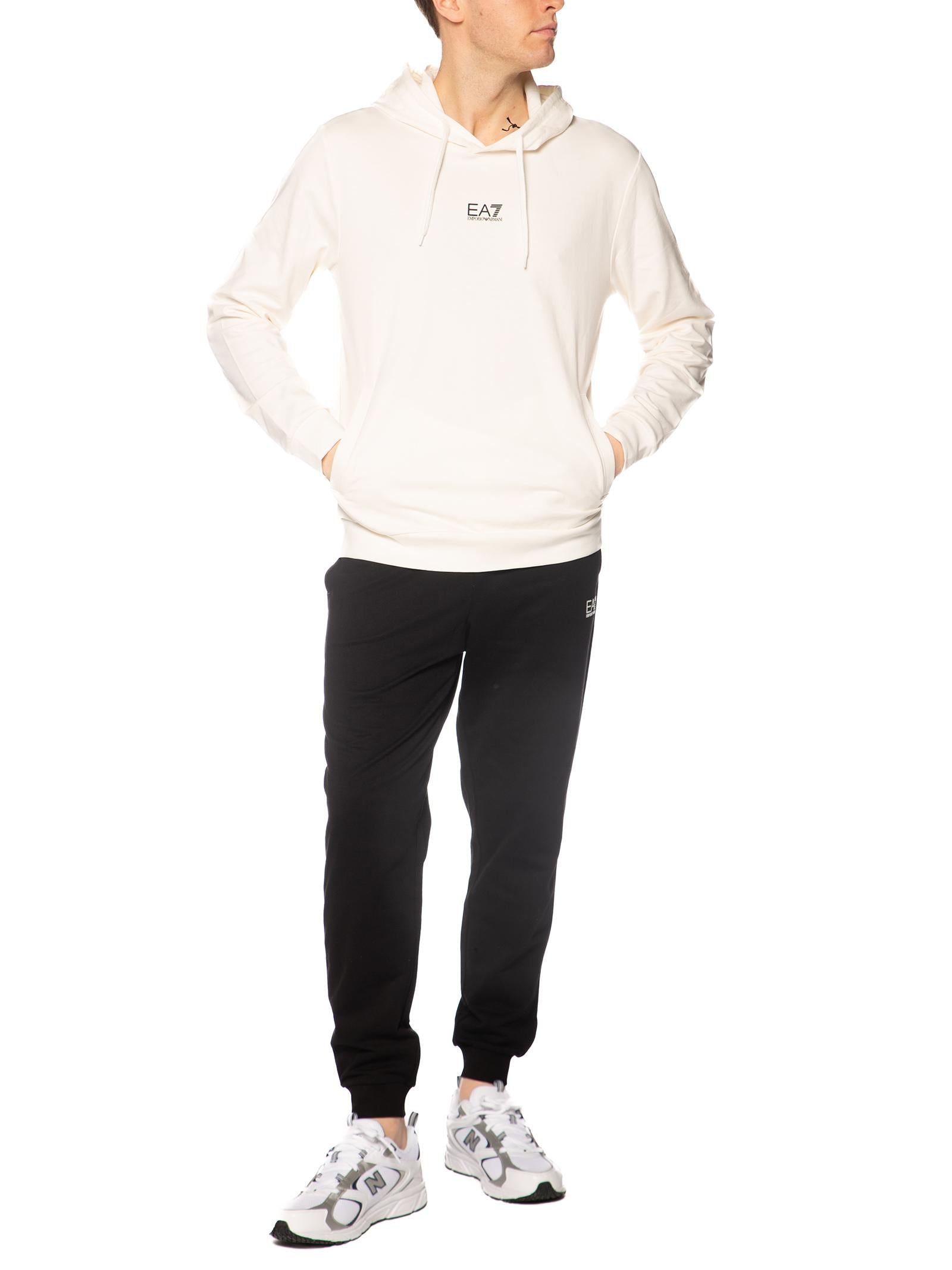 Felpa Emporio Armani Panna con cappuccio 8NPV64F M0036 EA7 