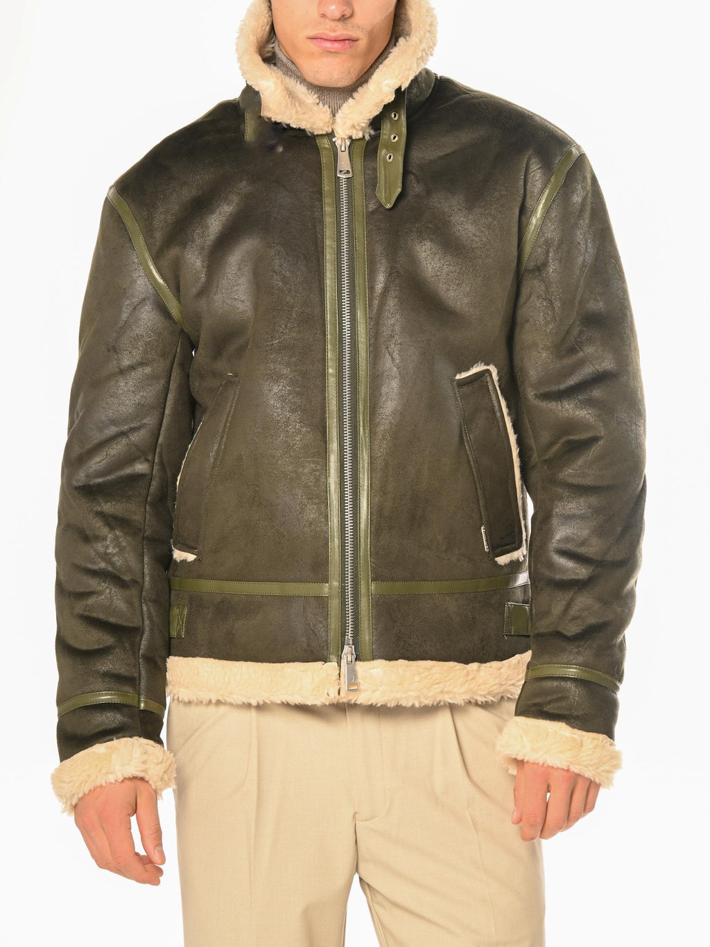 Bomber Gianni Lupo Verde Montone GL9800 VERDE GIANNI LUPO 