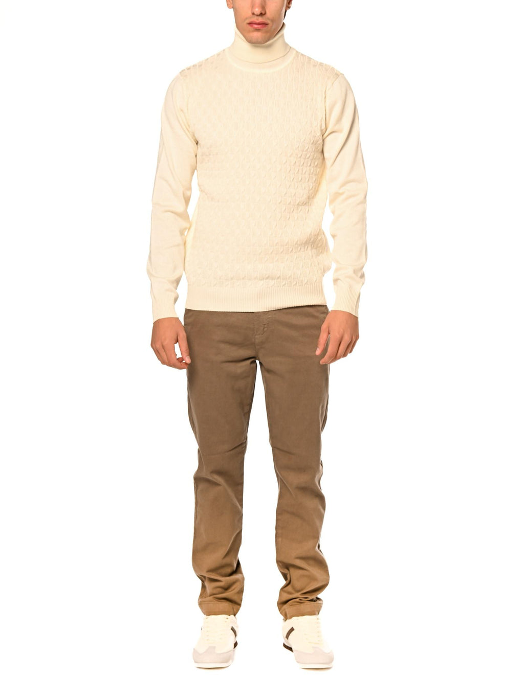 Maglia Seinse Panna dolcevita lavorata MI3078 PANNA SEINSE 