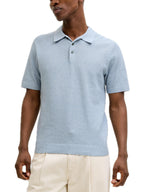 Polo Jack & Jones Riley Celeste in maglia 12292034 /Ashley Blue JACK & JONES 