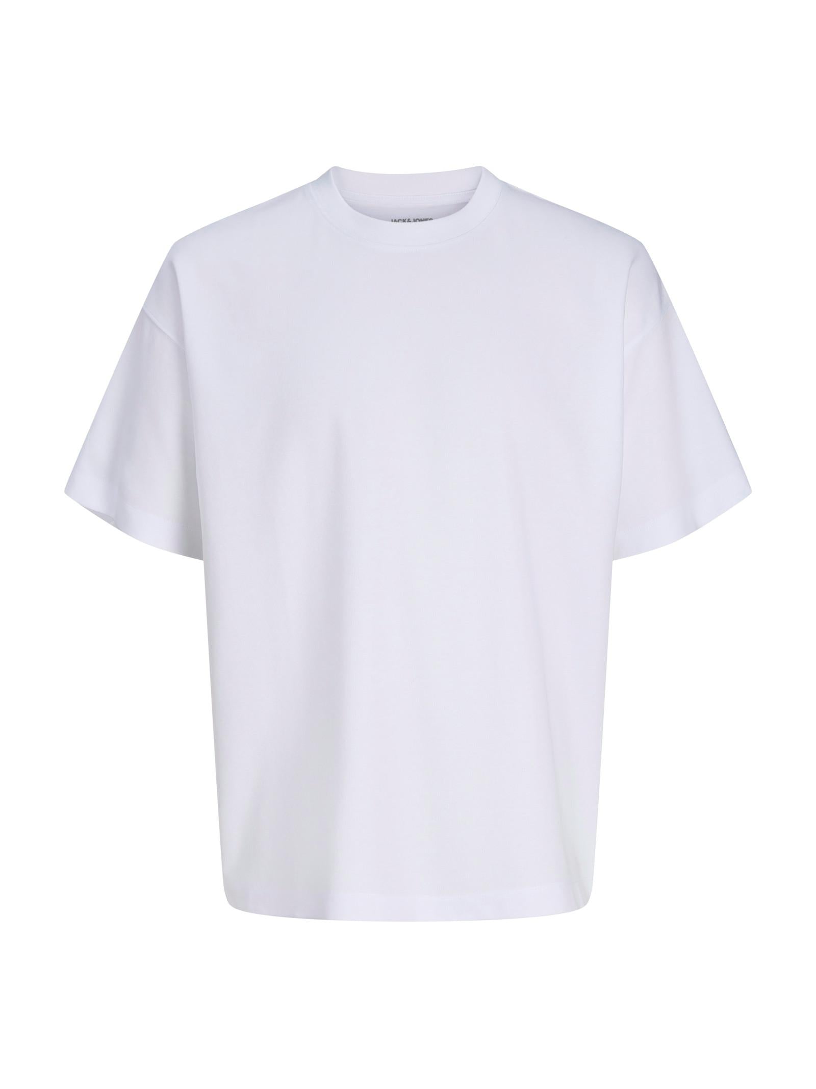 T-shirt Jack & Jones Barron Bianca oversize 12298906 /White JACK & JONES 