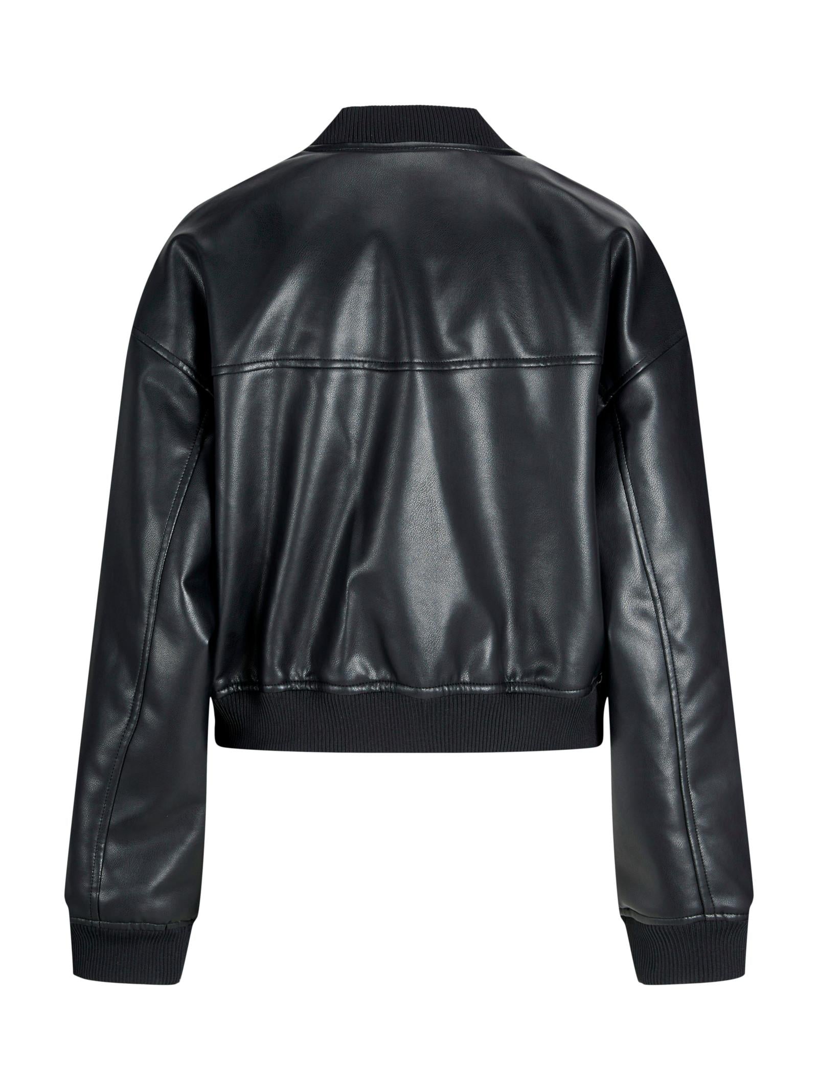 Bomber JJXX Vita Nero in ecopelle 12278928 /Black JJXX 