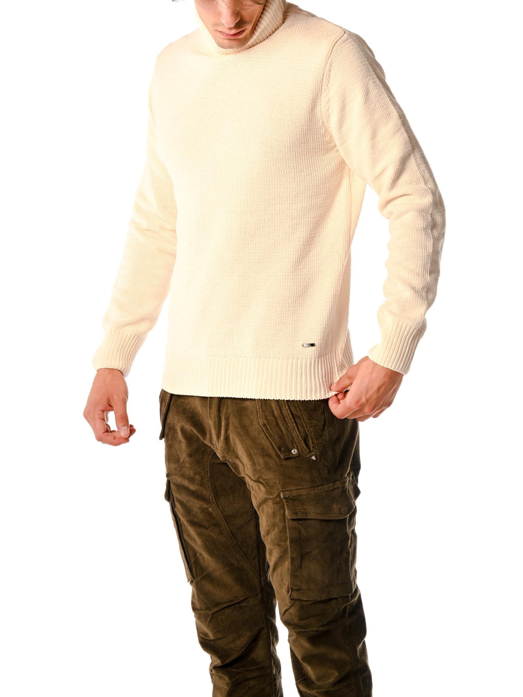 Maglia Gianni Lupo Panna dolcevita ciniglia GL536S PANNA GIANNI LUPO 