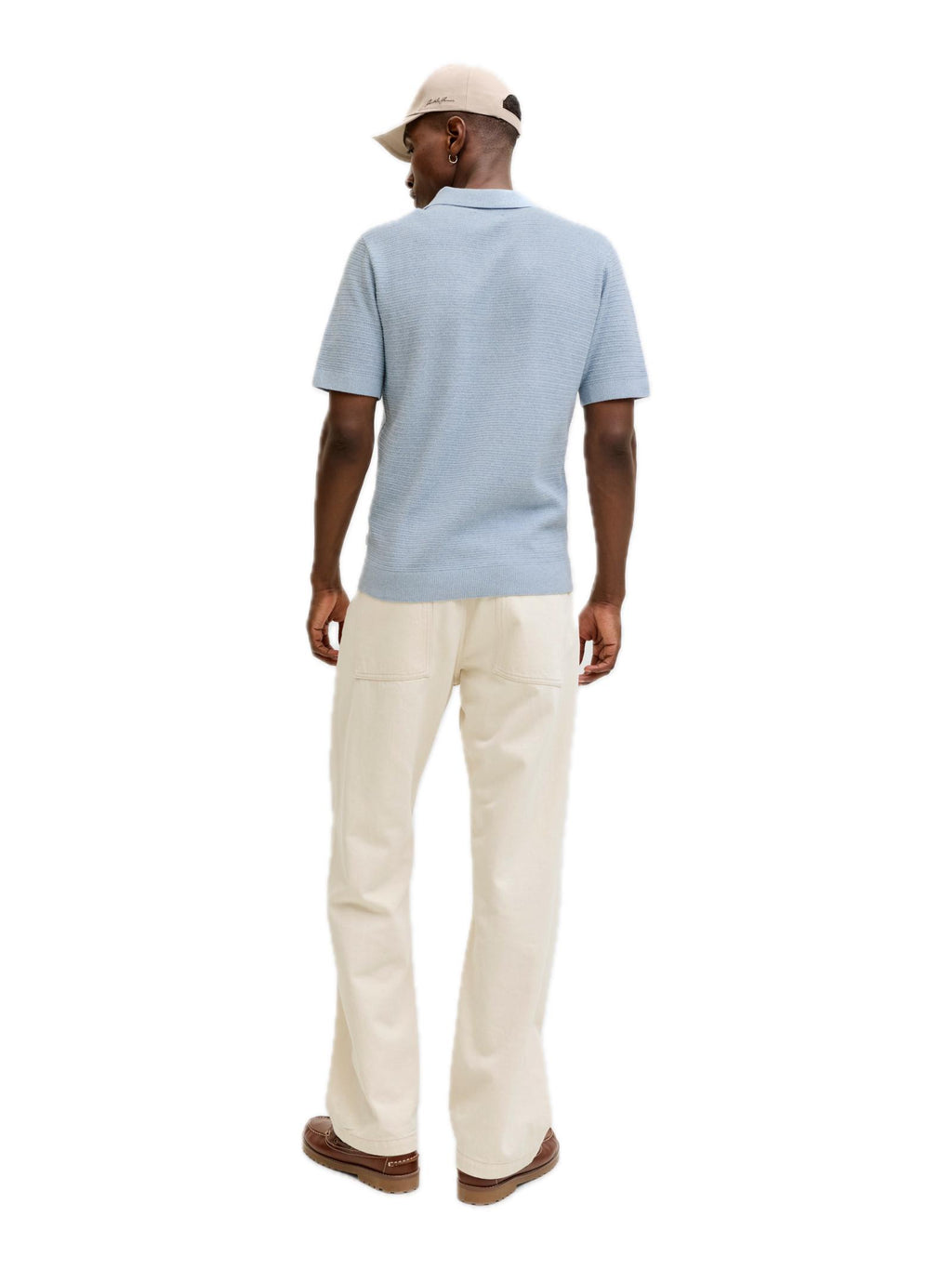 Polo Jack & Jones Riley Celeste in maglia 12292034 /Ashley Blue JACK & JONES 