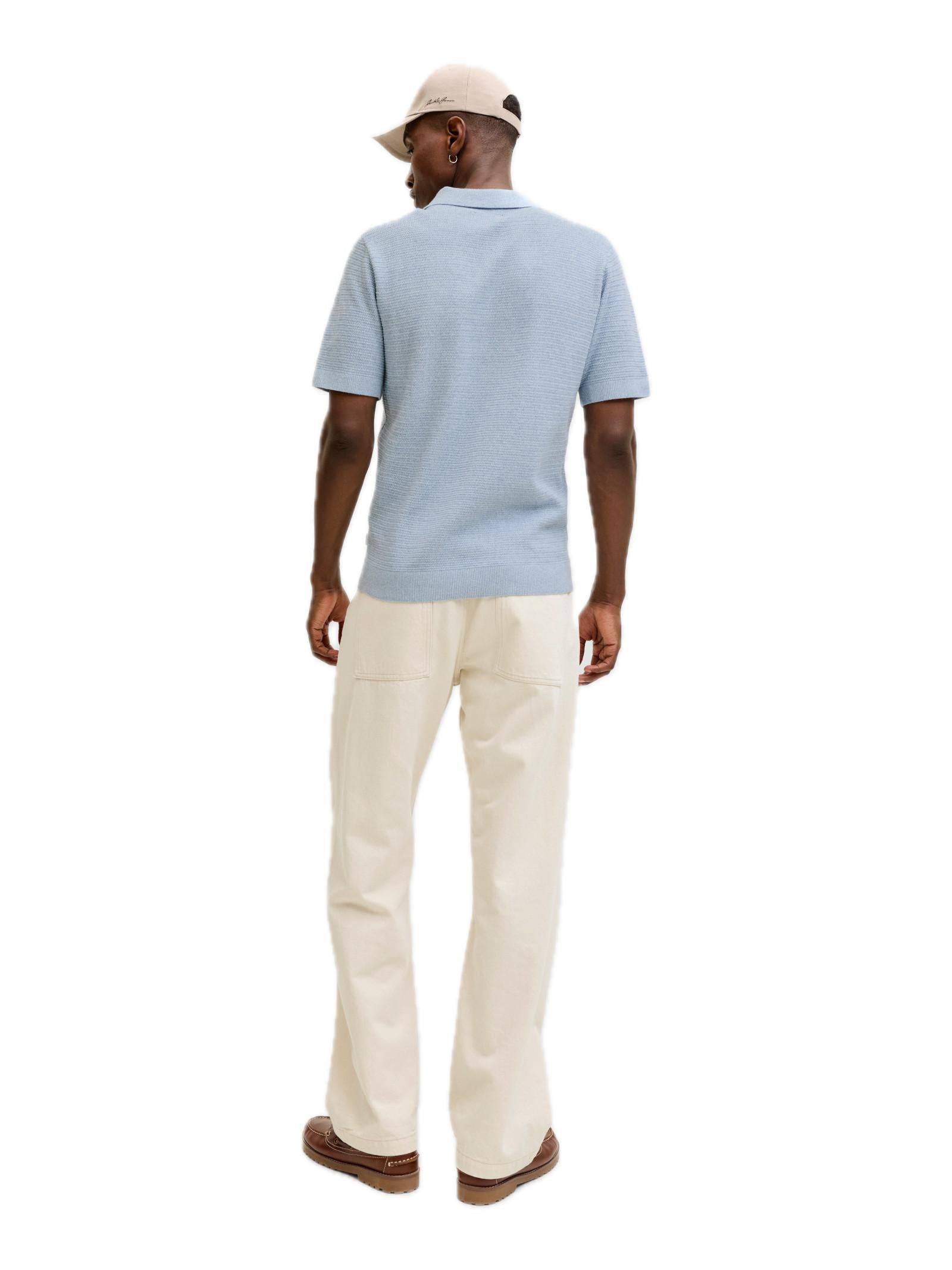 Polo Jack & Jones Riley Celeste in maglia 12292034 /Ashley Blue JACK & JONES 